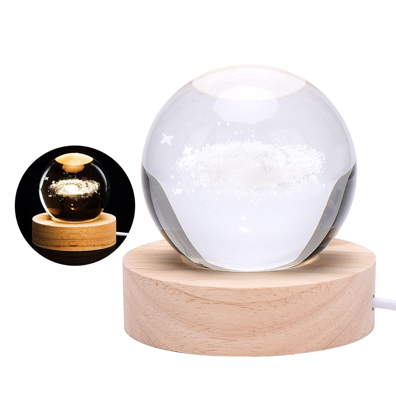 Dniebw Warm Light Nebula Light, Small Night Light, Bedroom Bedside Table Light, Starrys Skys Light, Creative Atmosphere Light, Birthday Light, Decoration 2.94In