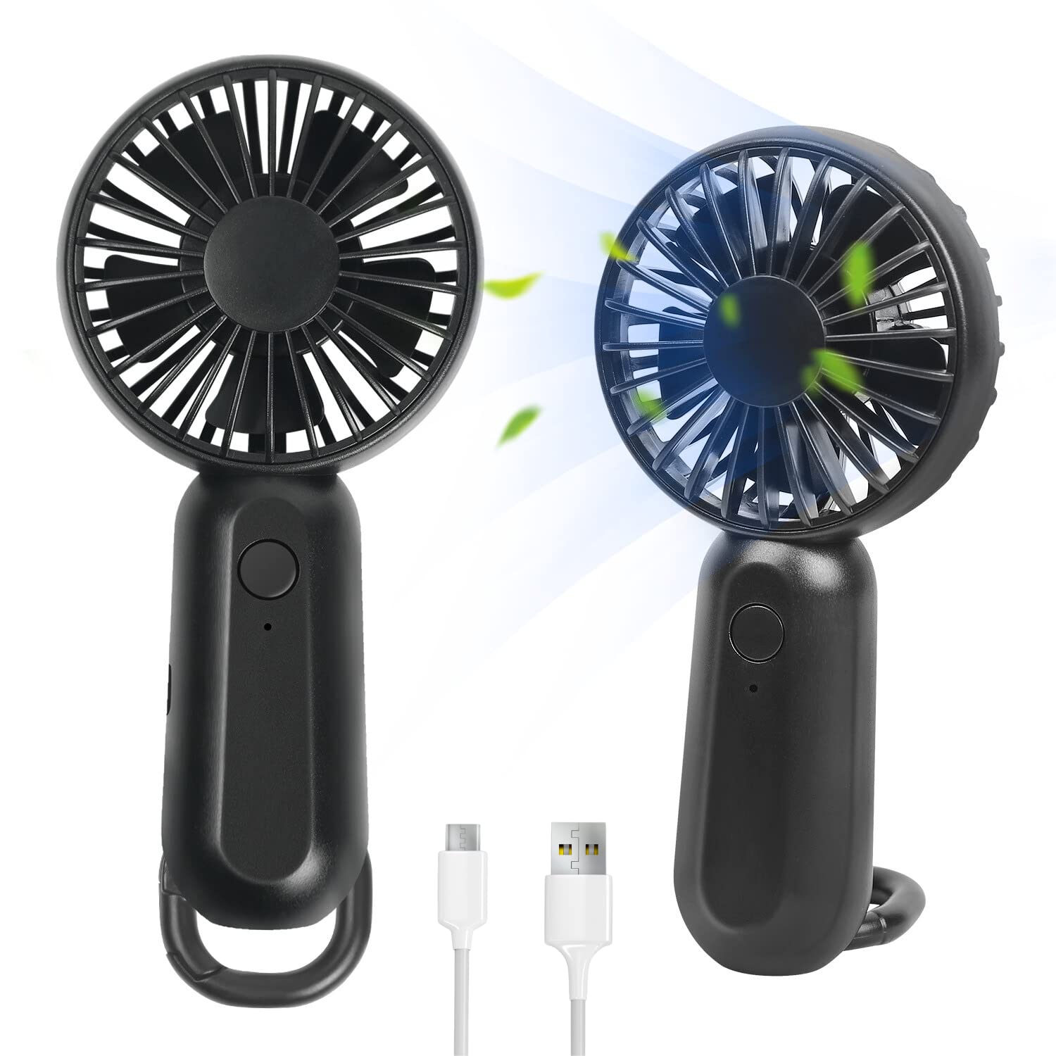 Handheld Fan-Mountaineering Portable Mini Usb Fan,Hangable Portable Folding Pocket Fan - Koospark