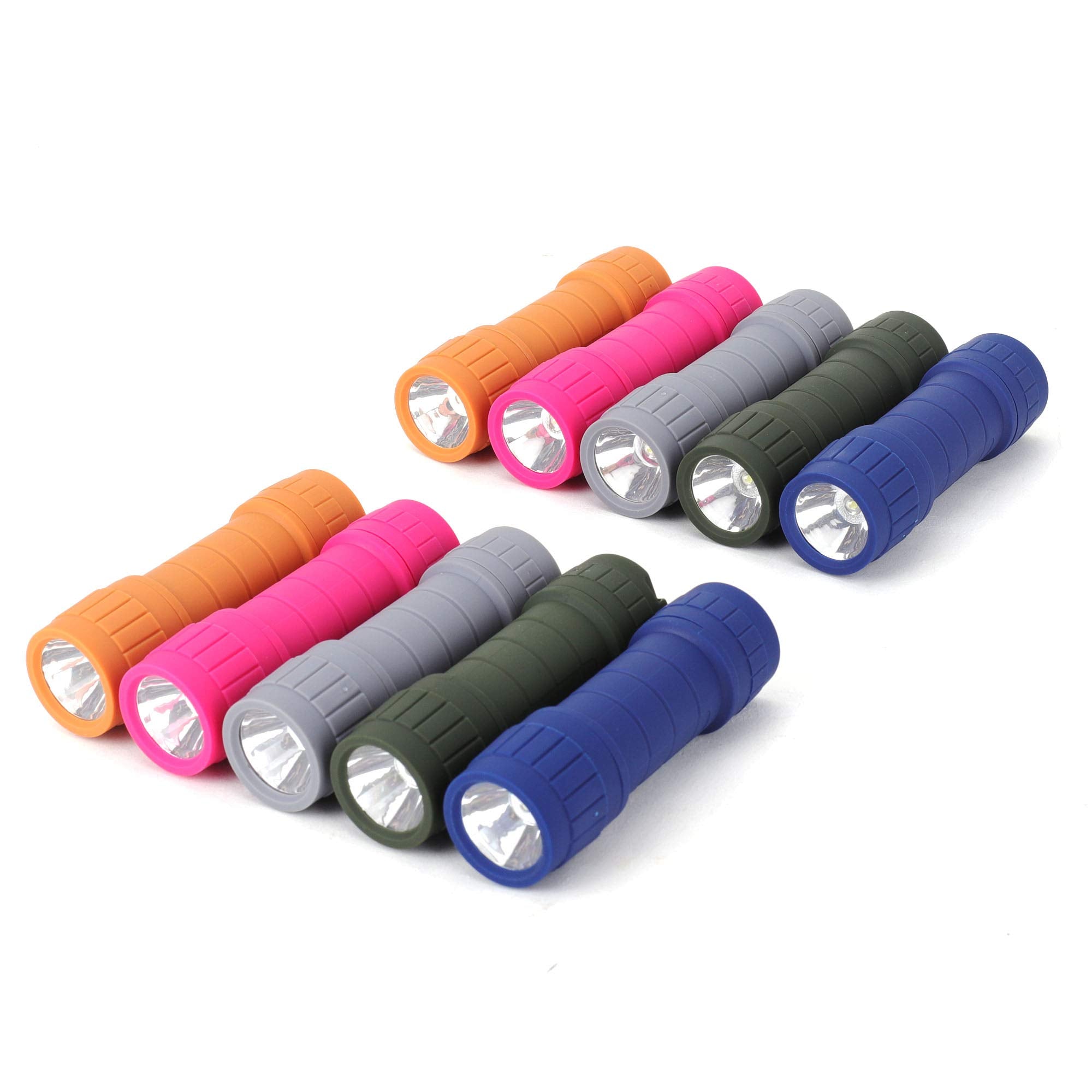 Seamagic 10-Pack Professional Outdoor Mini Flashlights Set, Super Bright 100 Lumen Led Flashlights, Small Flashlights Pack With 30-Piece Aaa Dry Batteries Included