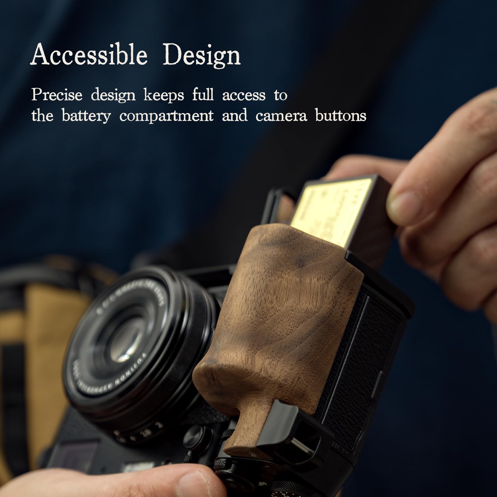 Tilta Vintage Camera Cage Compatible With Fujifilm X100Vi – Black  Base Kit  Thumb Grip  Strap Attachments  Arca Ready  Lightweight & Durable Ta-T70-A-B