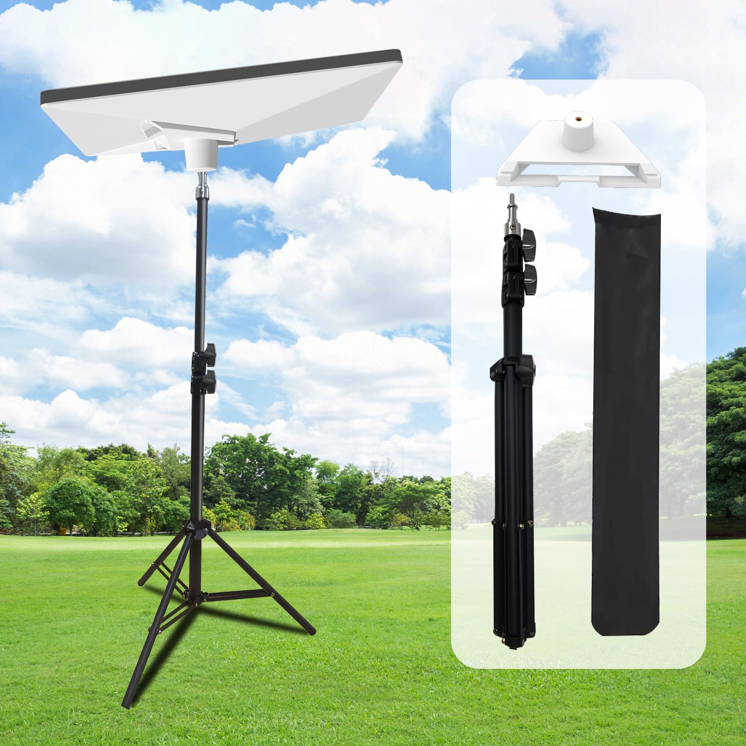 Ydmade Starlink Mini Portable Tripod Mounting Kit,Adjustable Height From 1.97 Ft To 5.38 Ft,Starlink Mini Tripod Mounting Kit For Camping And Rv Traveling