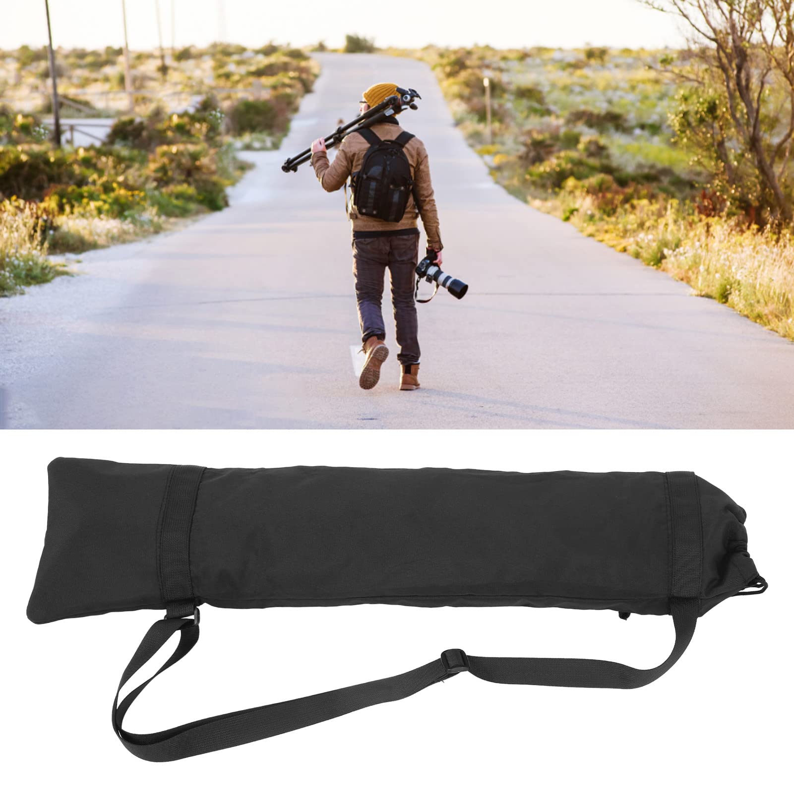 Shanrya Light Stand Tripod Monopod Camera Case, Light Stand Tripod Carrying Bag Nylon Portable For Studio For Photographic Equipment(Medium)