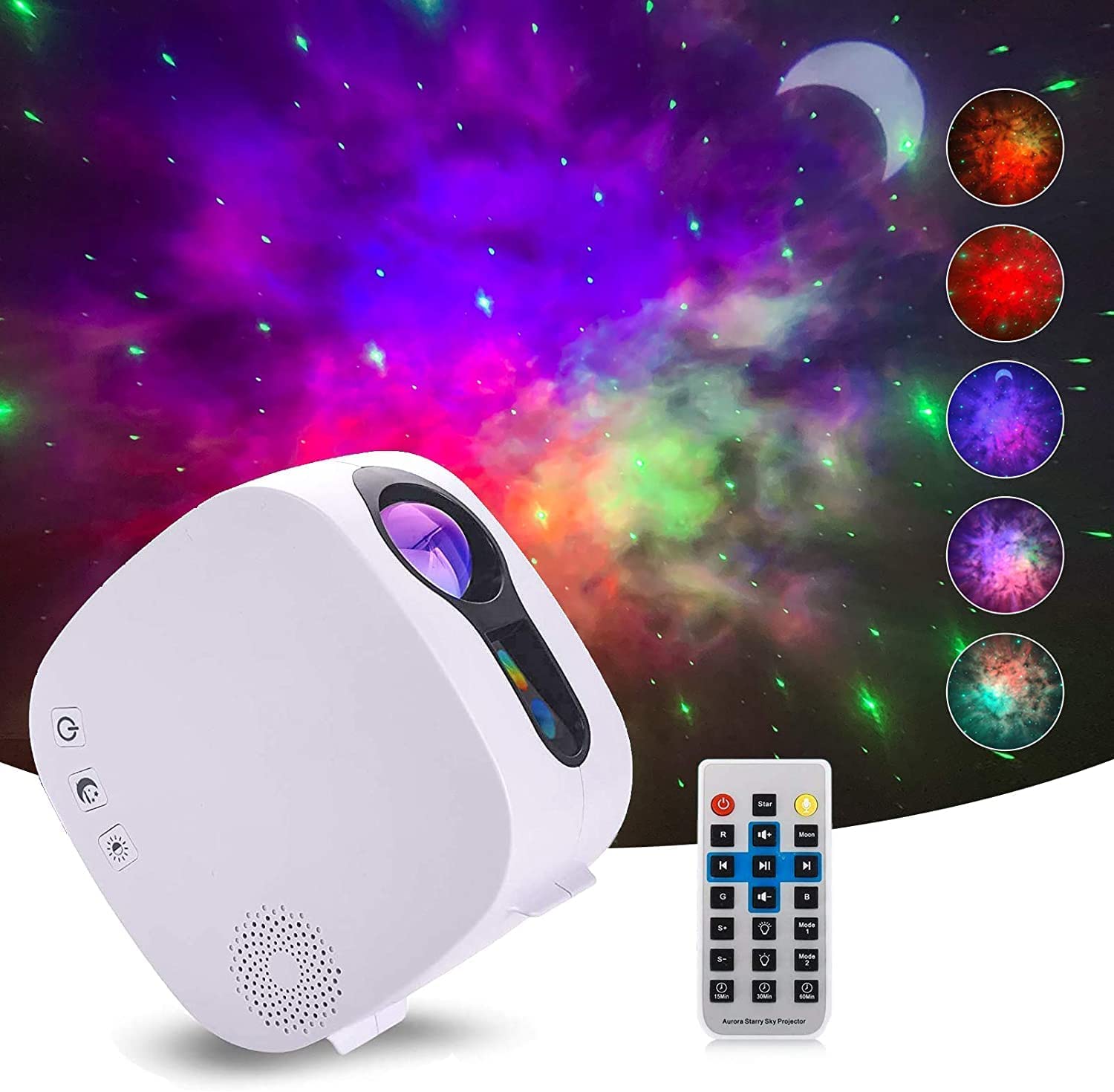 Itayak Galaxy Projector,Night Light Star Projector With Bluetooth Speaker, Remot Control Led Nebula Cloud  For Kids Room Bedroom Decor, Accompany,Night Light Ambiance