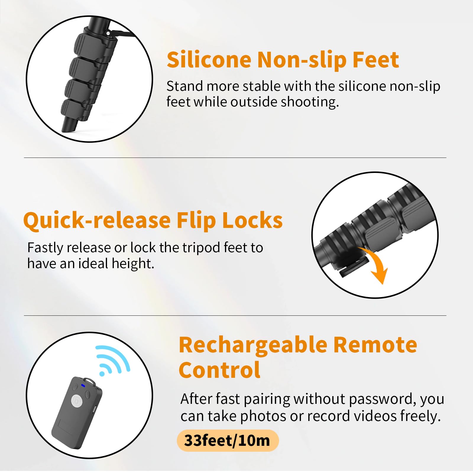 Xxzu Tripod, 67" Camera Tripod With Travel Bag, Cell Phone Tripod With Remote, Aluminum Portable Tripod Stand With Phone Tripod Mount & 1/4”Screw, For Phone/Camera/Projector/Dslr/Slr