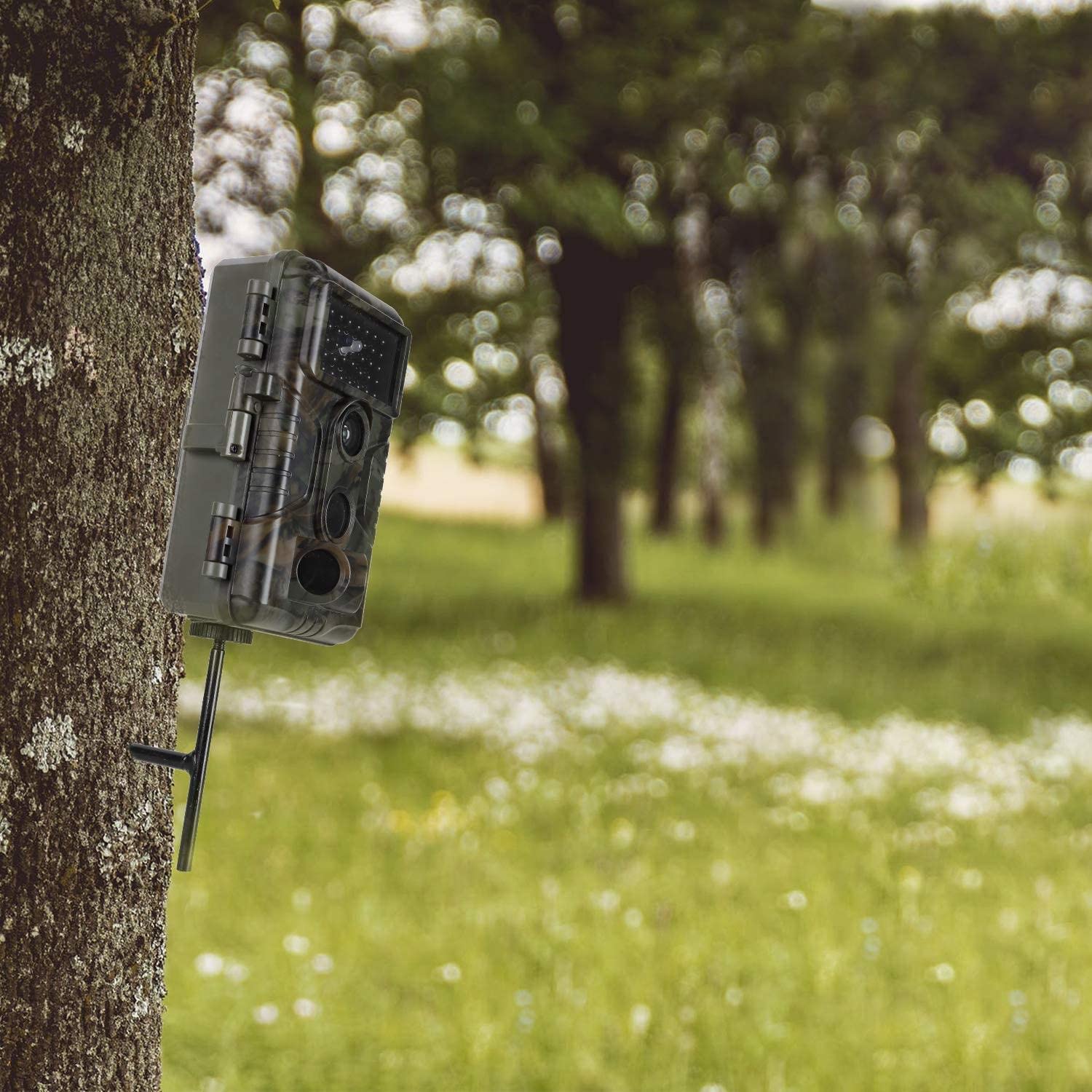 Folgtek 2Pcs Trail Camera Mount Tree Holder Deer Hunting Camera Tree Holder, Trap Camera Tree Mounting Quick Stand, Adjustable Alloy Steel Trail Hunting Accessories Size 10X11 Cm