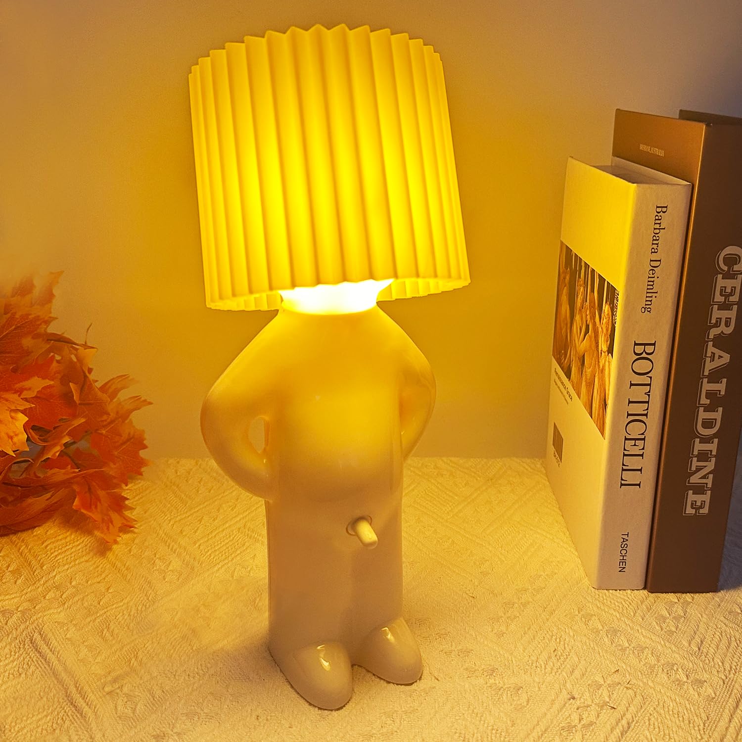 Dotlite Shy Boy Table Lamp, Turn On/Off DCk Switch Bedside Lamp, Funny Night Light Sense Of Humor White Elephant Gag For Adults Women Wife Girlfriend Birthday Valentine Mother Day