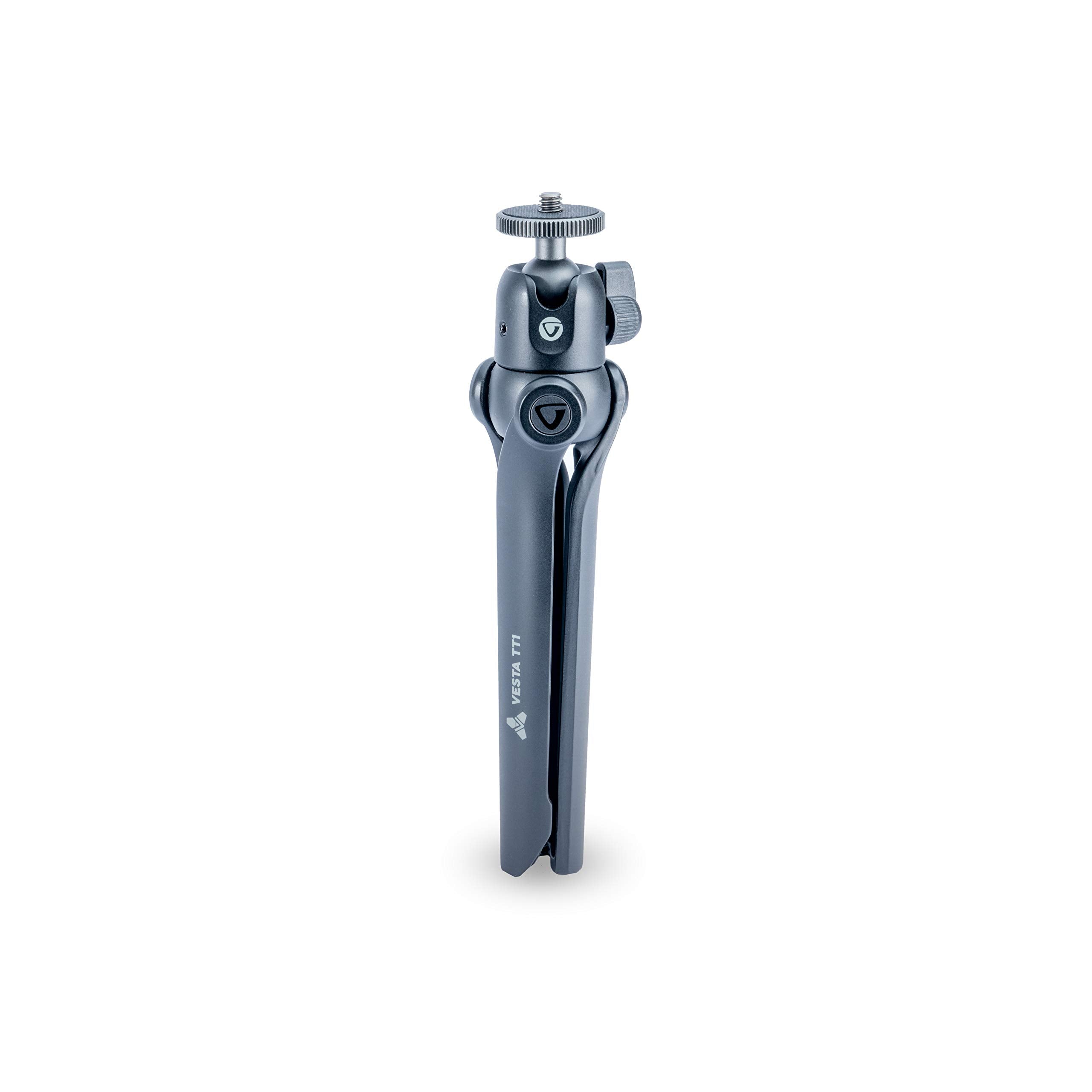 Vanguard Vesta Tt Aluminum Tabletop Tripod With Smart Phone Holder - Black (Vesta Tt1 Bp)