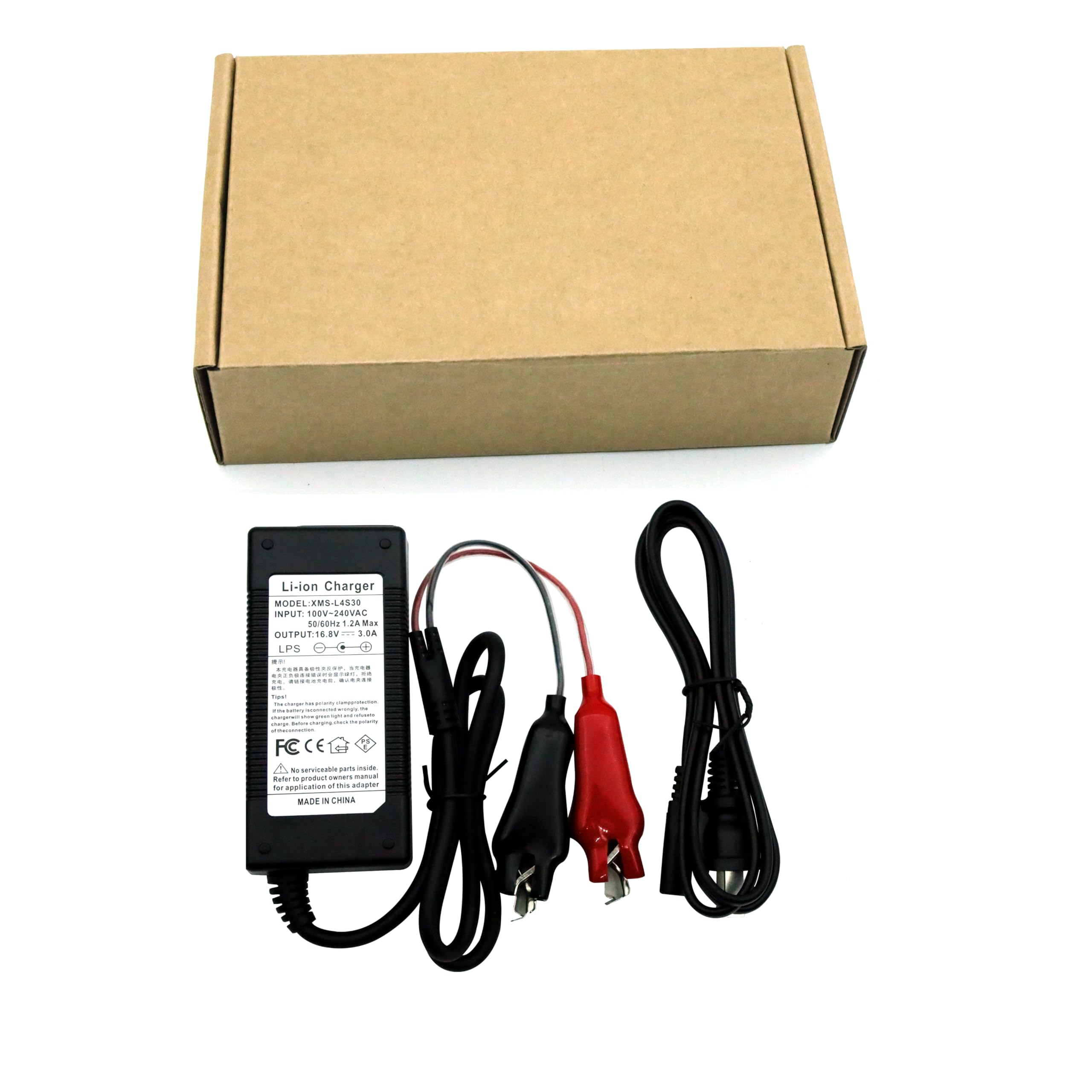 Wenmia Electric Fishing Reel Lithium Battery Charger，Alligator Clip Charger，Output:16.8V- 3.0A