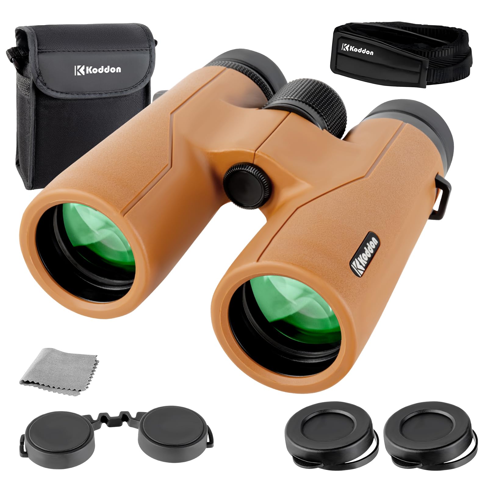 Koddon 12X42 Binoculars For Adults - High Powered With Low Light Vision For Bird Watching, Cruise Ship, Hunting, Outdoor Travel And Sports - Easy Focus