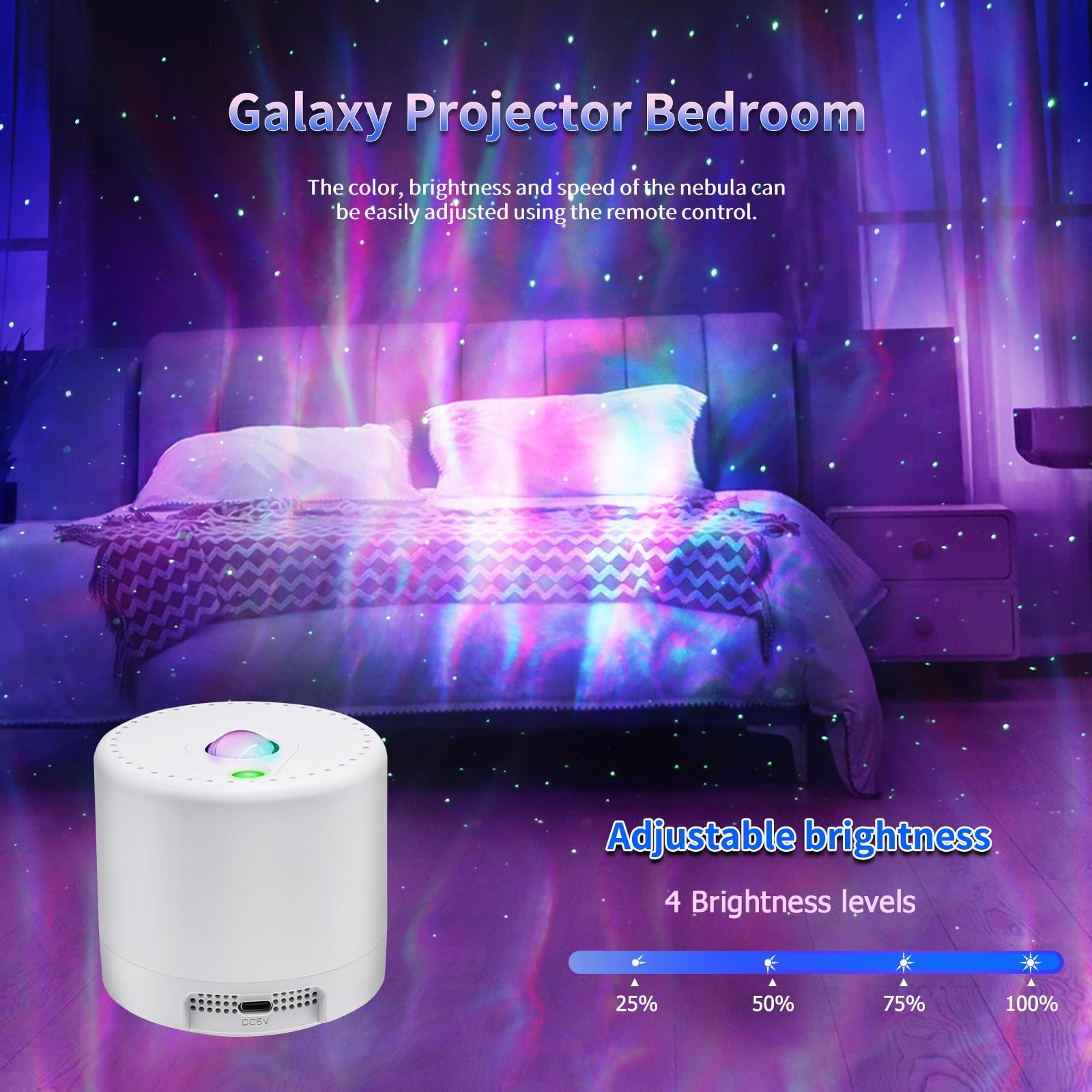 Sonhonron Star Projector, Galaxy Projector, Remote Control & Timer Galaxy Light, Led Nebula Night Light Projector For Adults Bedroom Decoration, Party, Birthday, Christmas,Valentine'S Day,Room Decor