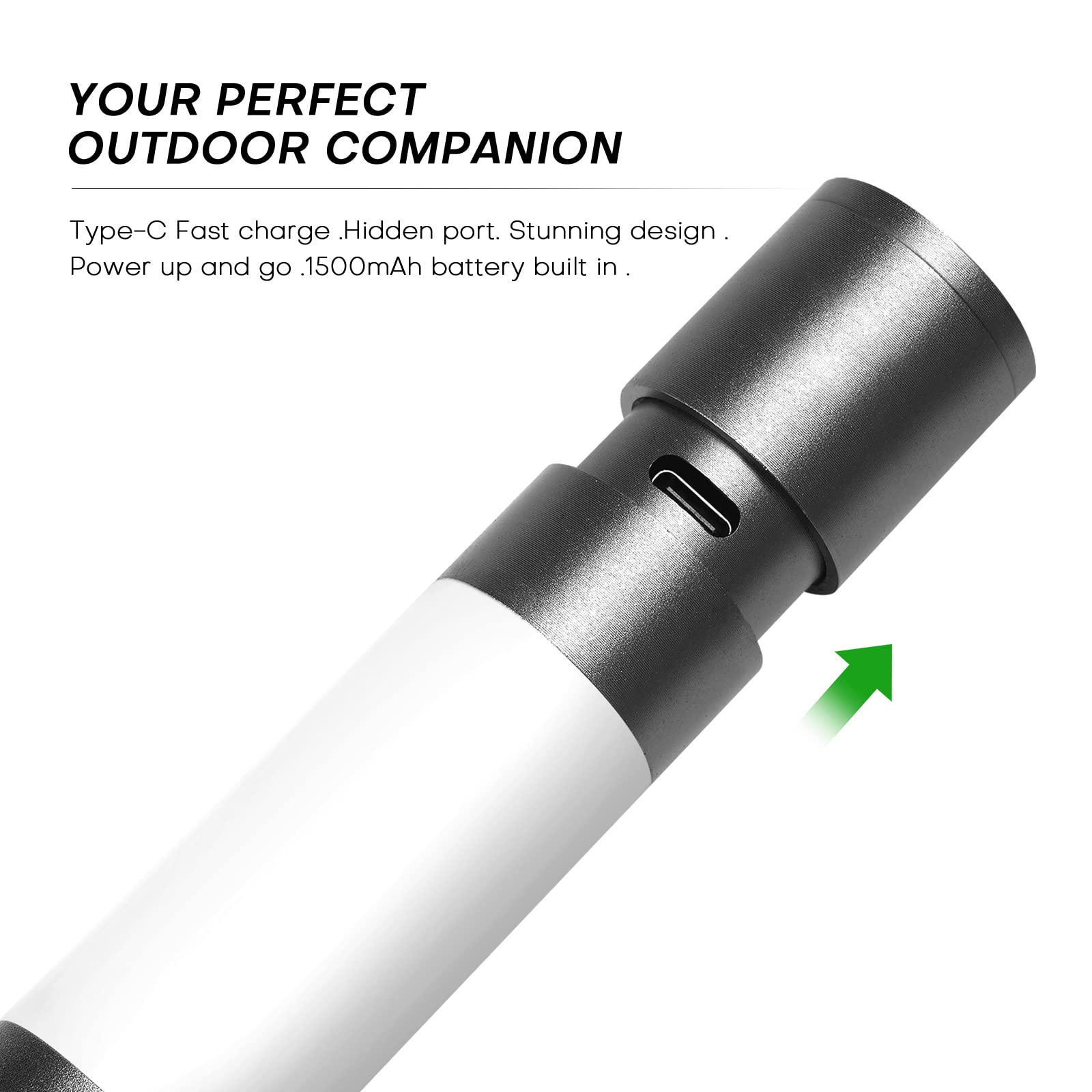 Towserlumo Led Flashlight, 1000 High Lumens Flashlights With Usb Rechargeable Battery, 8 Modes Zoomable Flash Light With Sidelight And Magnetic, Waterproof Portable Flashlight Camping Accessories