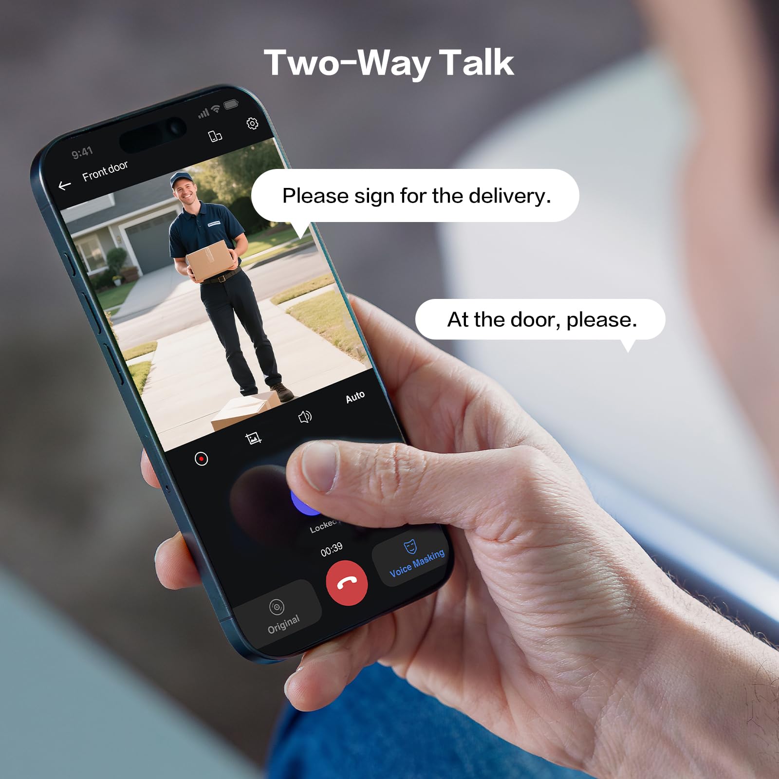 Lockin Veno Plus Palm Vein Video Smart Lock With 2K 180° Camera, Fingerprint Recognition, Keyless Entry, Built-In Wi-Fi, 8Gb Storage, Suitable For Front Door, No Monthly Fee (Plus)