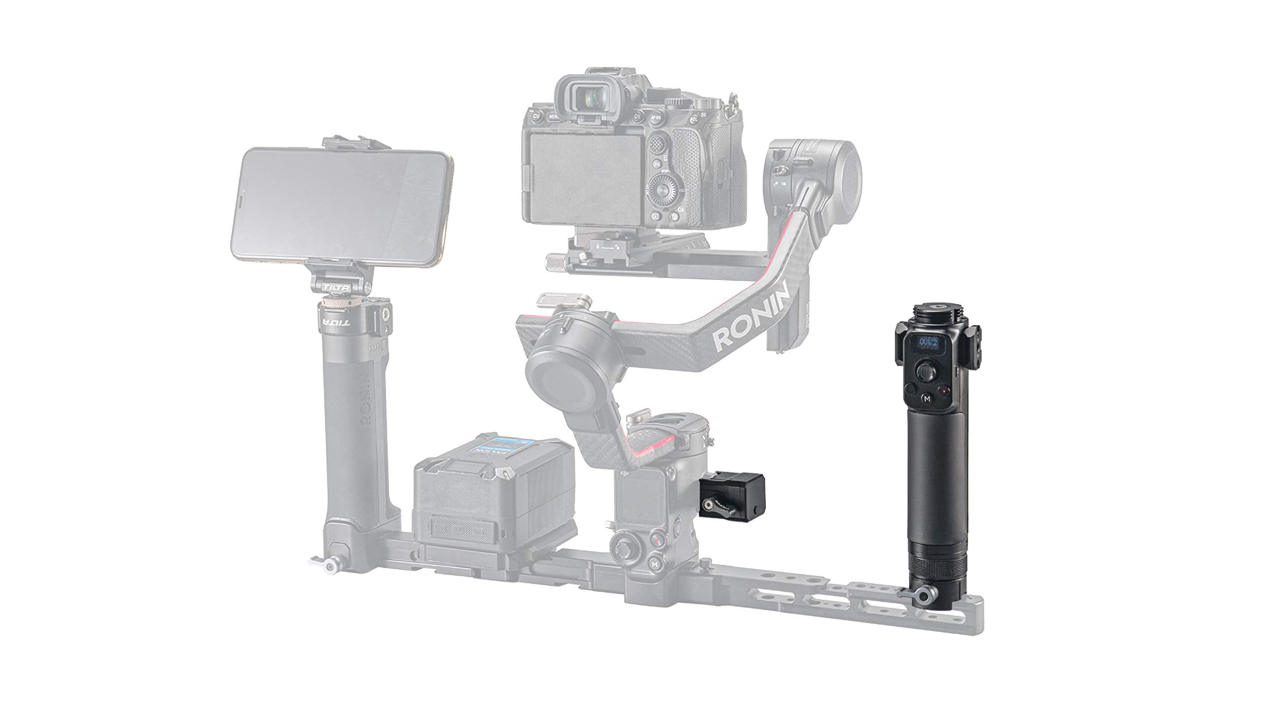 Tilta Remote Control Handle For Advanced Ring Grip  Compatible With Dji Rs2, Rs3 Pro, Rs4/4 Pro  Tga-Arg-Rch