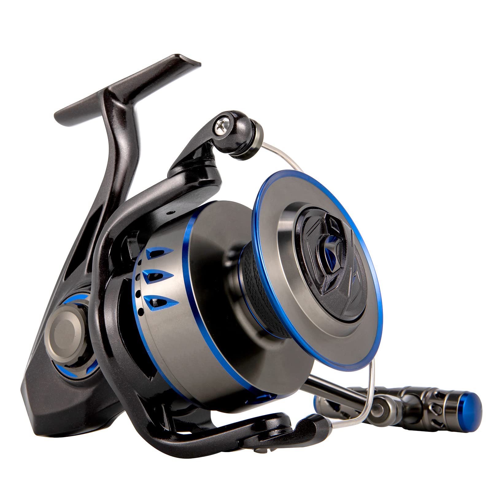 Dr.Fish Poleax Saltwater Spinning Reel, Ipx6 Waterproof, Braid Ready Spool, Sealed Carbon Fiber Drag Max 55Lb, 168 Hrs Salt Spray Test, 7+1 Stainless Steel Ball Bearings Full Aluminum Body