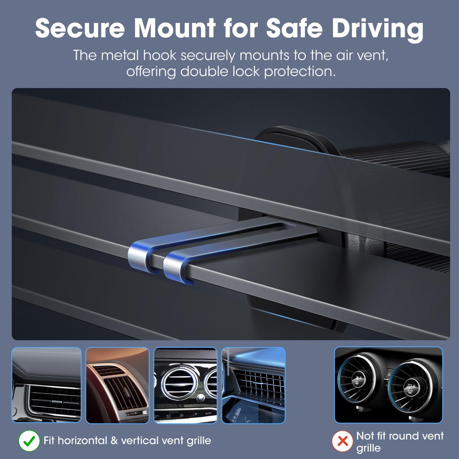 Pitaka For Qi2 Magsafe Car Mount Charger, 15W Magnetic Car Phone Holder For Iphone 16/15/14/13 Series With Nfc Feature, Air Vent [Magez Car Mount Pro 2 Qi2]
