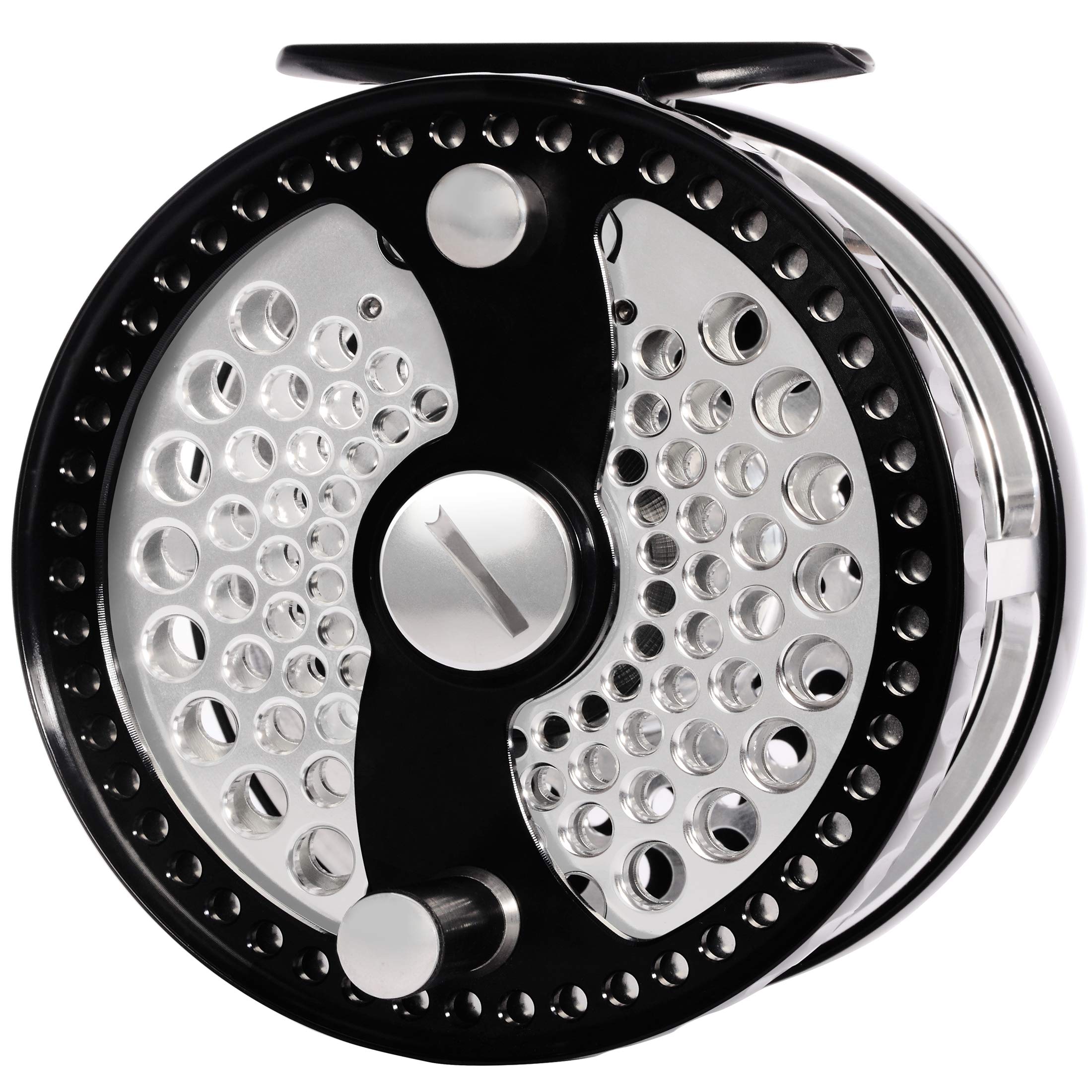 Channelmay Classic Fly Fishing Reel 7/9 Wt Cnc Machined Aluminum Large Arbor Disc Drag System Salmon Fishing