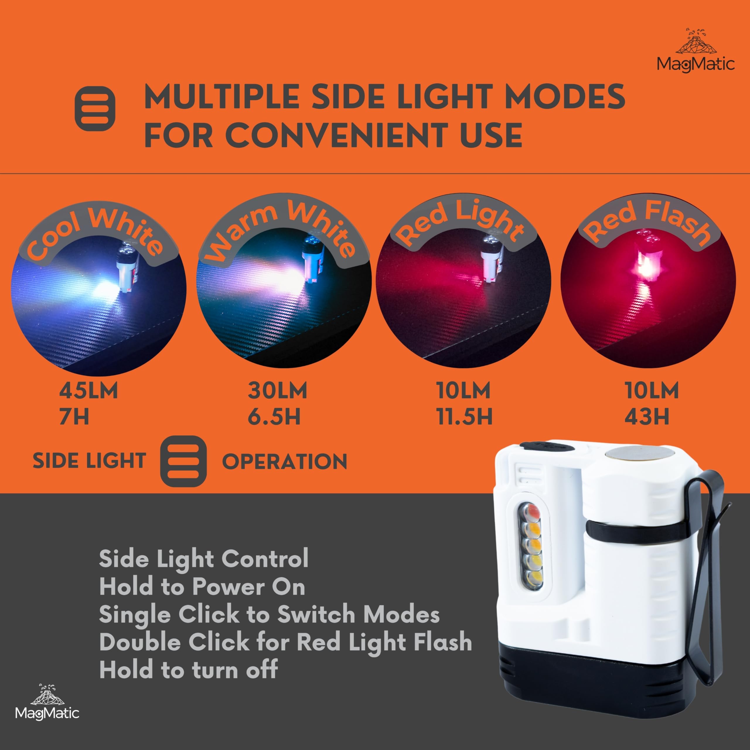 Magmatic Power Ore Super Bright Keychain Flashlight With High Lumens Level Of 1600 Lm The Brightest Flashlight In The World At Your Hand. Edc Keychain With Magnetic Recheargeable Features Perfect For Camping