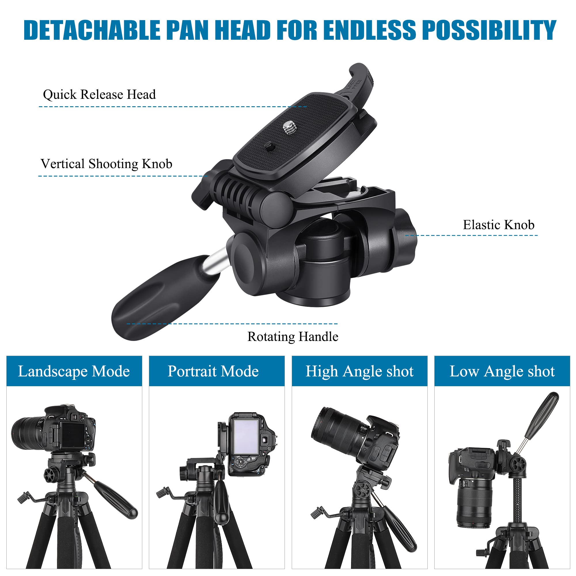 Victiv Camera Tripod And Gooseneck Phone Tripod With Remote