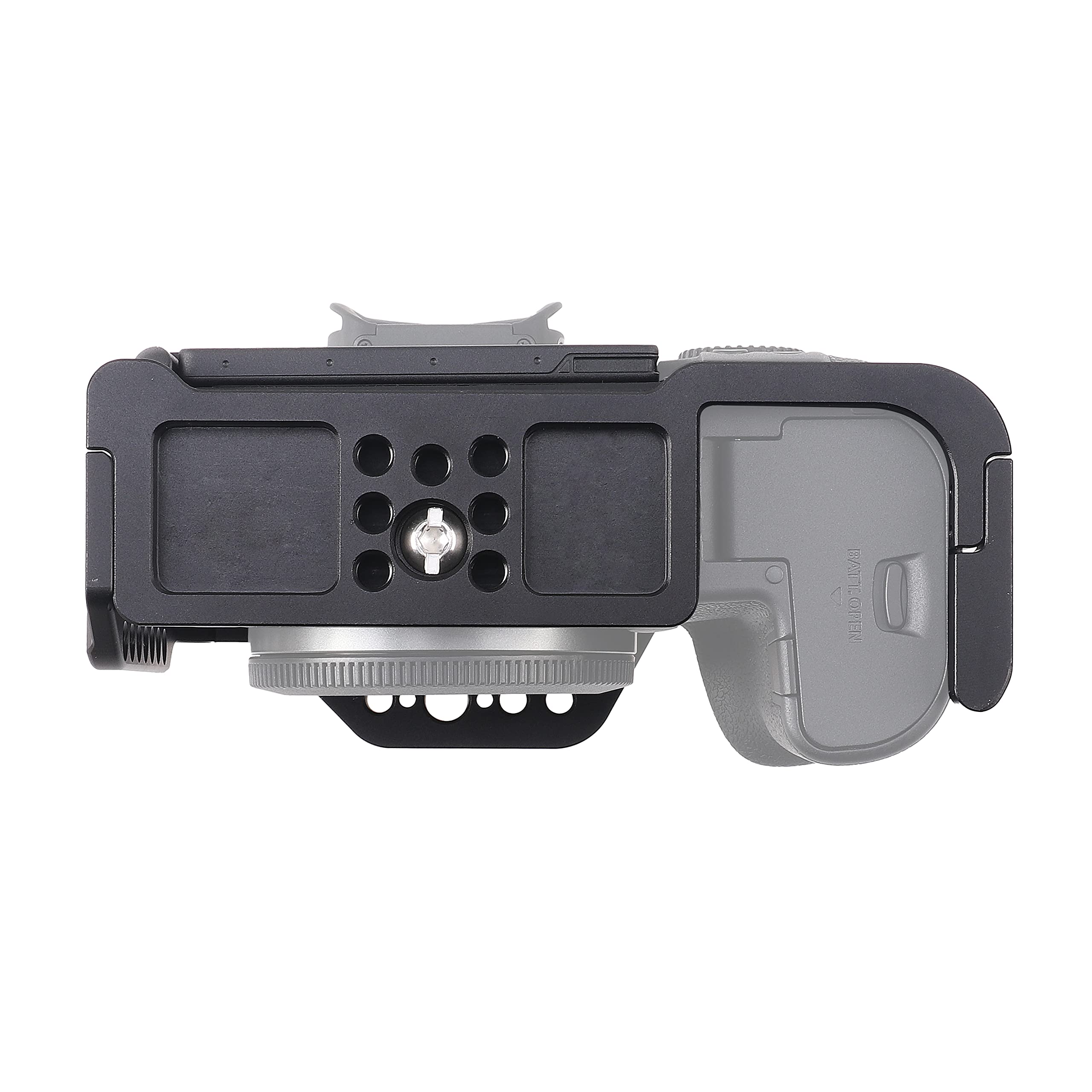 Focusfoto Camera Cage +Top/Side Handle Grip Kit For Canon Eos R6 Mark Ii Mirrorless Camera, Aluminium Alloy Stabilizer With Cold Shoe, 1/4" Screw Mouting, Arrl 3/8" Locating Hole For Video Filmmaking