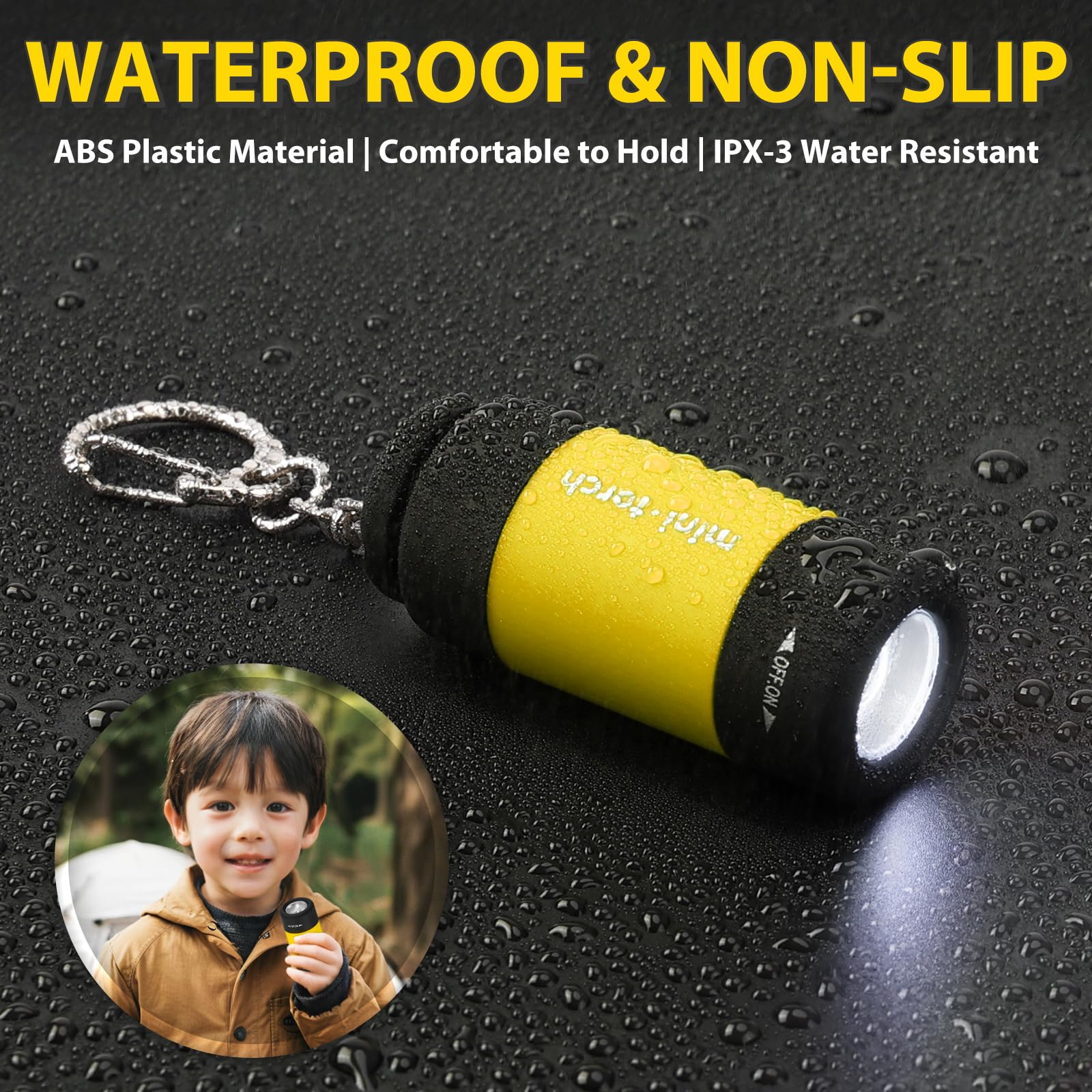 Castnoo 12-Pack Small Keychain Flashlights, Led Pocket Keychain Light With White Light, Waterproof Usb Rechargeable Mini Flashlights In Bulk For Kids And Adults Emergency, Camping, Night Reading