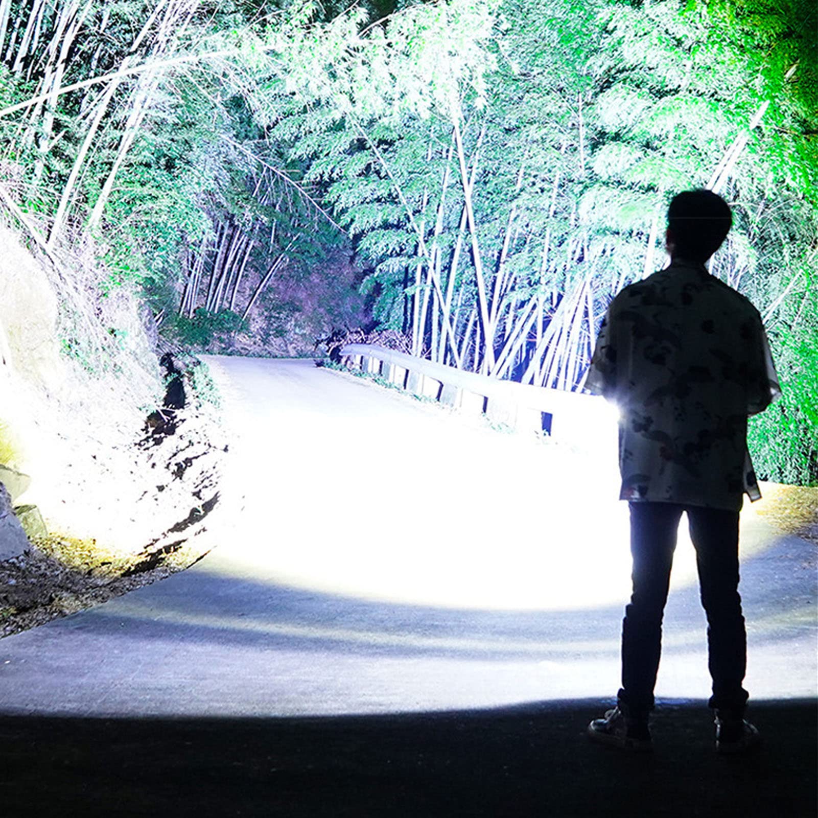 Plplaaoo Rechargeable Led Flashlightss,Super Bright Flash Light,Led Bright Flashlight Cob Work Light Usb Rechargeable Ipx4 Outdoor Lighting White Flashlight 800Lm