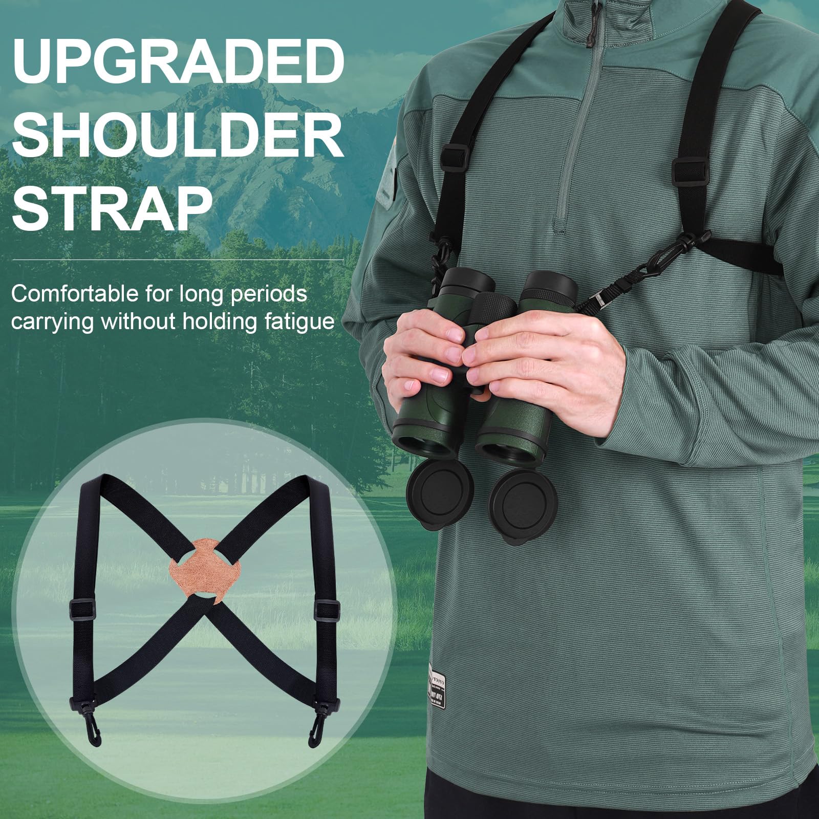 Occer 10X42 Professional Binoculars Adults, Easy Focus Compact Binoculars With Shoulder Strap Carrying Bag, Waterproof Premium Optics Binocular Perfect For Hunting Cruise Ship