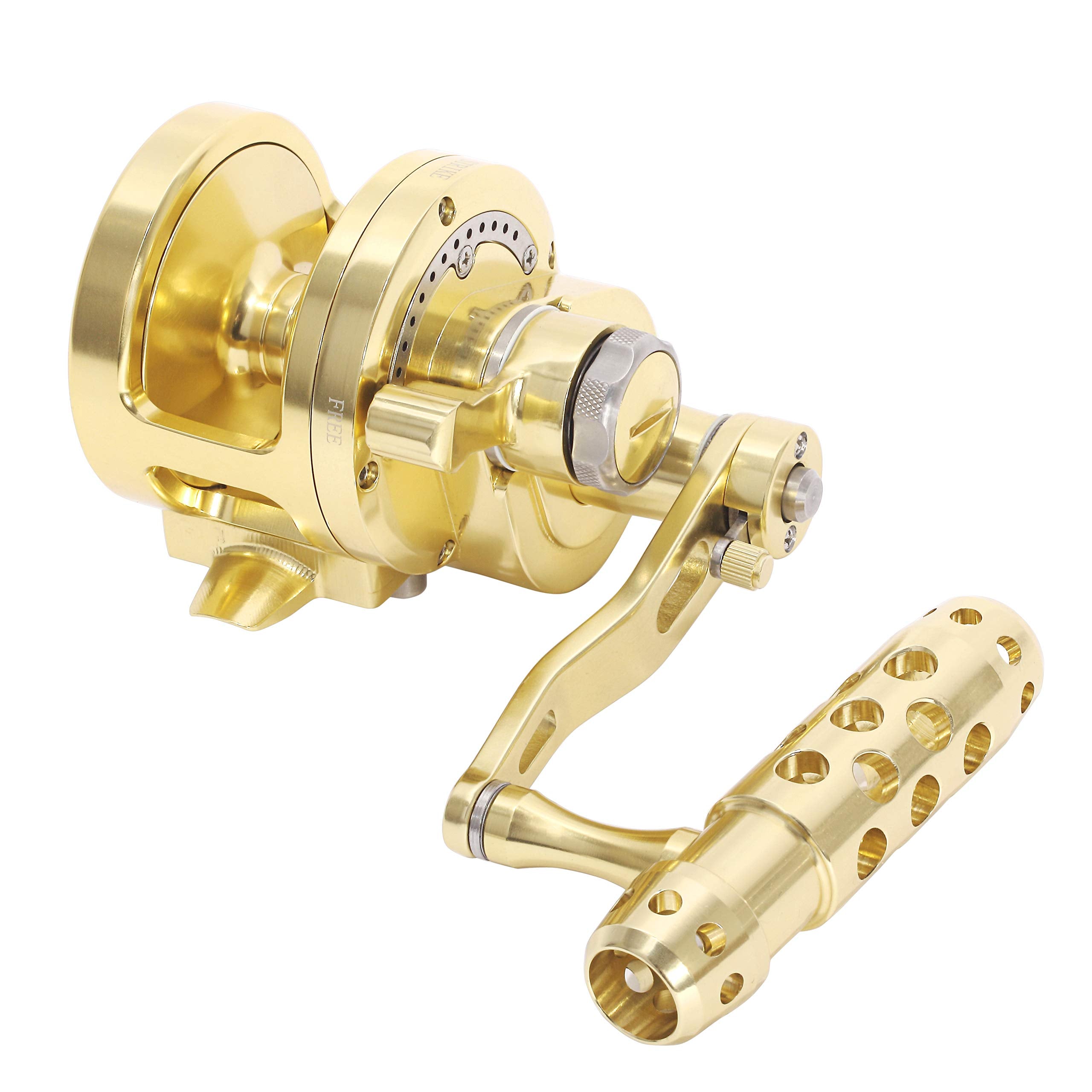 Channelmay Saltwater Jigging Big Game Fishing Reel Cnc Machined 2 Speed 44Lb Lever Drag Deep Sea Boat Trolling Fishing