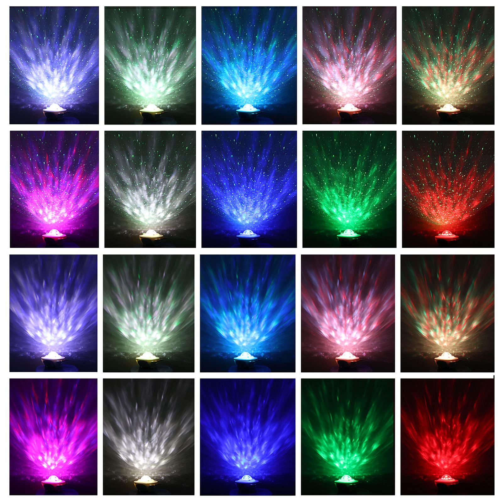 Yabtf Night Light Projector, Galaxy Projector With Remote Control, Star Projector With Led Nebula Cloud/Ocean Wave For Kid Baby'S Bedroom/Game Room/Home Theatre, Built-In Bluetooth Music Speaker