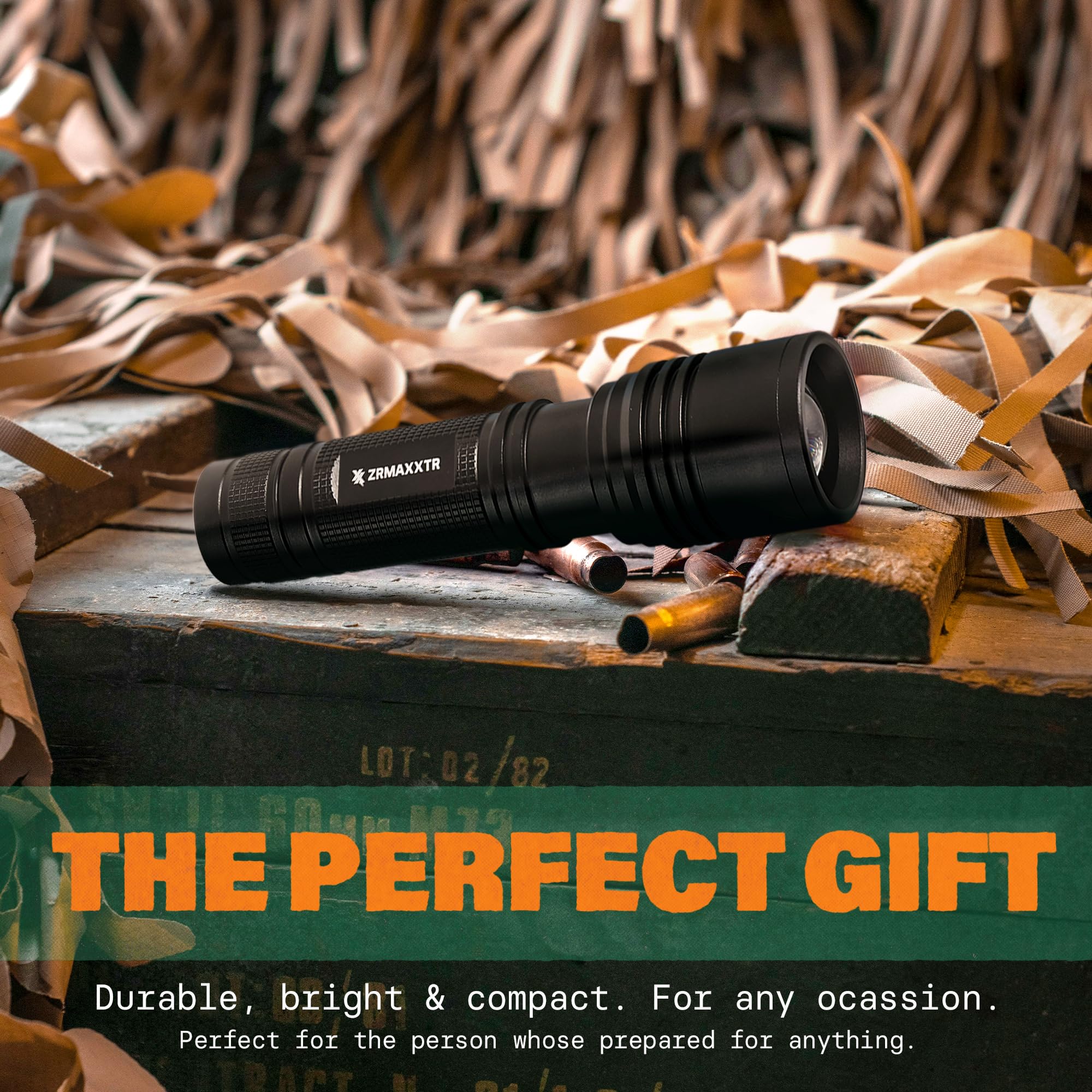 Zrmaxxtr Tactical Led Flashlight 2 Pack - Our Tactical Flashlight Features Shock & Water Resistance - Experience 5 Versatile Modes And Precision Focus With Our Zoomable Lens