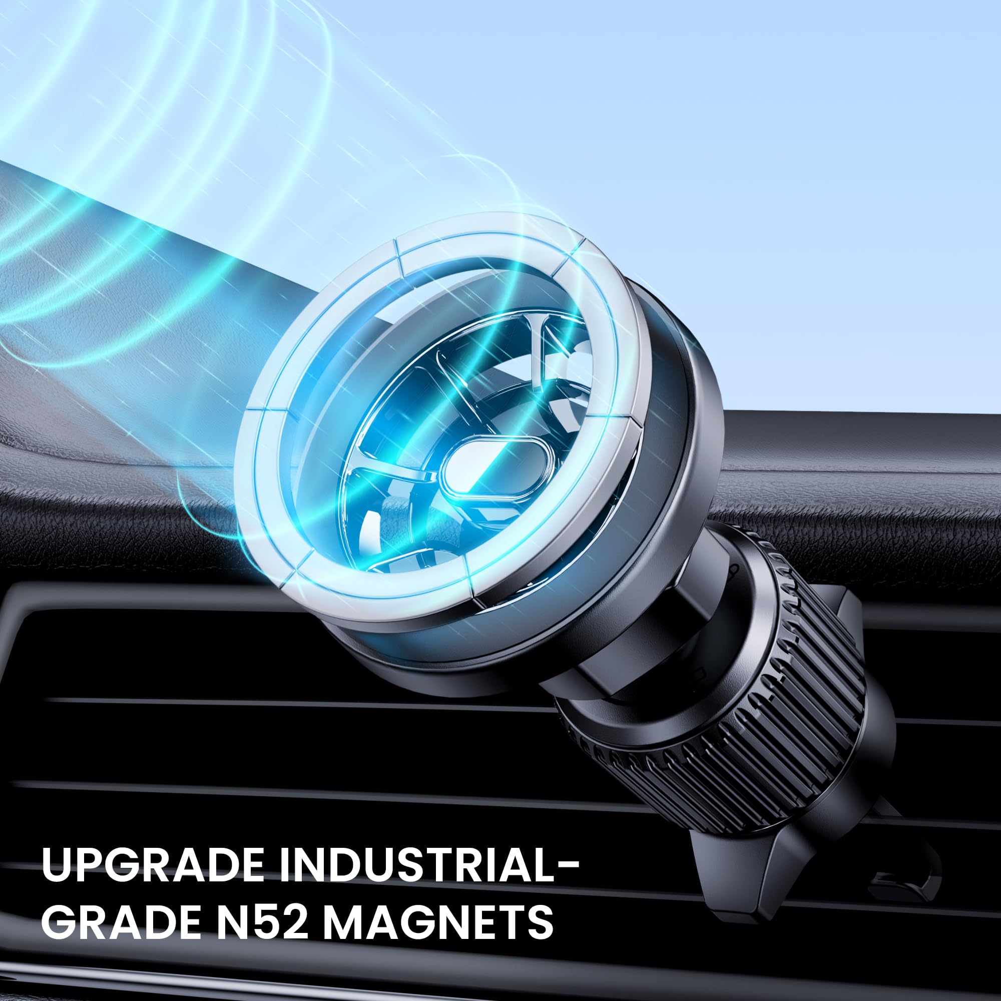 Pgu For Magsafe Car Mount, [Strongest Magnets][Unlimited Angles] Magnetic Phone Holder For Car Vent Cell Phone Holder Car Mount For Iphone 12/13 /14 Pro Max Mini Magsafe Case All Phones