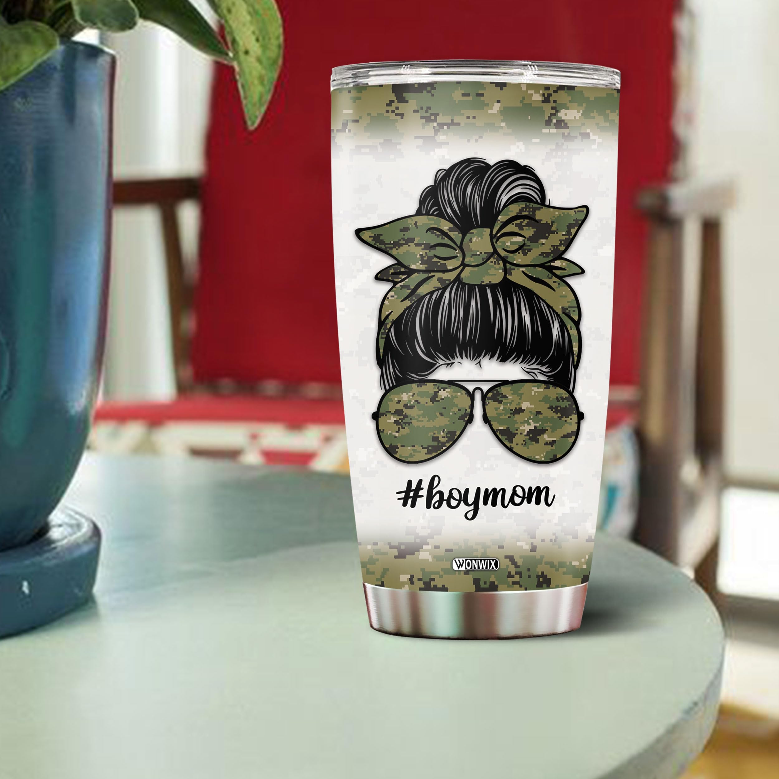 Boy Mom Tumbler For Women Thermos Tumblers 20Oz Insulated Stainless Steel With Lid Travel