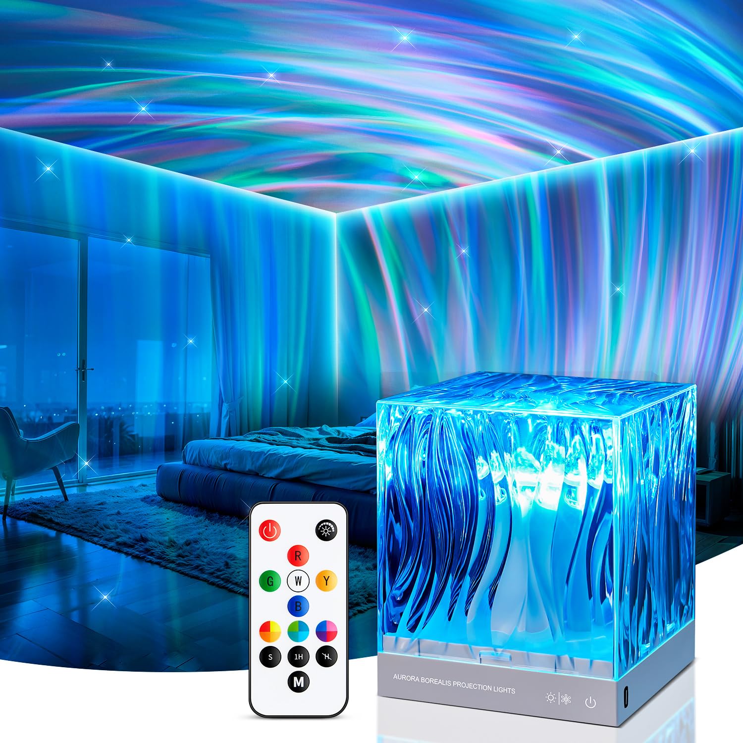 Pikoy Northern Lights Projector,18 Colors Galaxy Projector For Bedroom,Remote Galaxy Light Projector For Bedroom Night Light For Kids, Cute Room Decor For Teen Girls  For Teens Boy, Cool Stuff For Boys