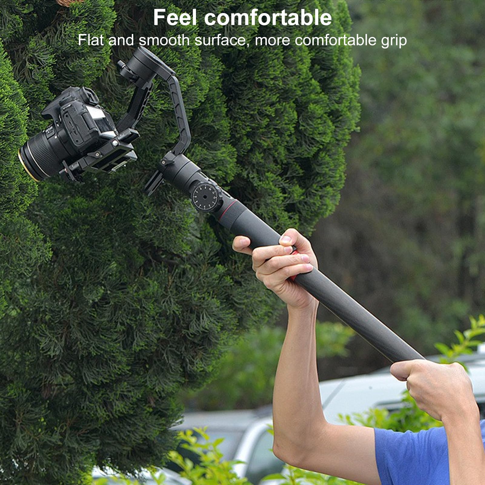 Gowenic Camera Stabilizer Extension Rod, Compact And Portable Non Slip Handle, Professional Extension For Zhiyun, Ronin, Tripod Compatible