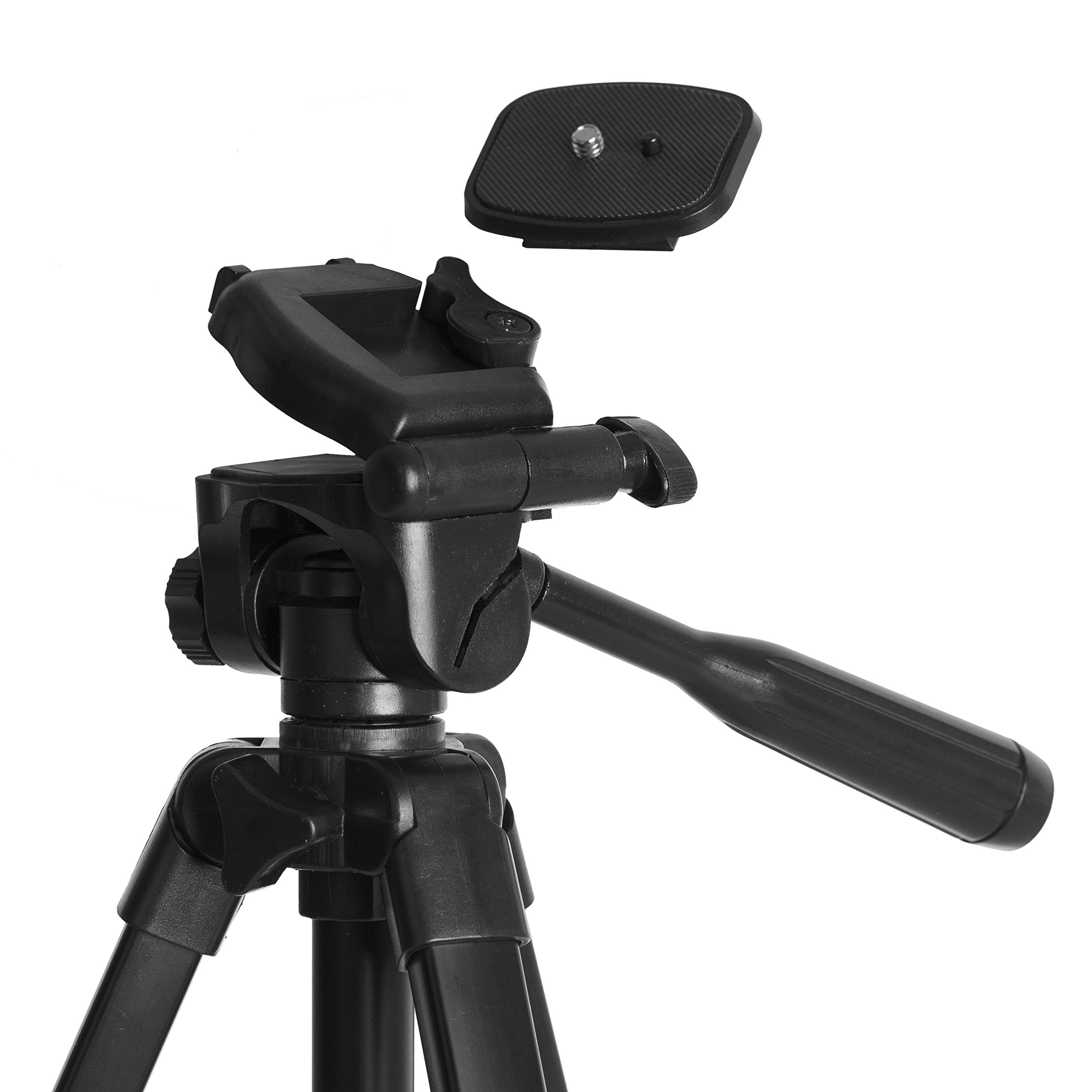 Ravelli Aplt3 53" Light Weight Aluminum Tripod With Bag Includes Universal Smartphone Mount