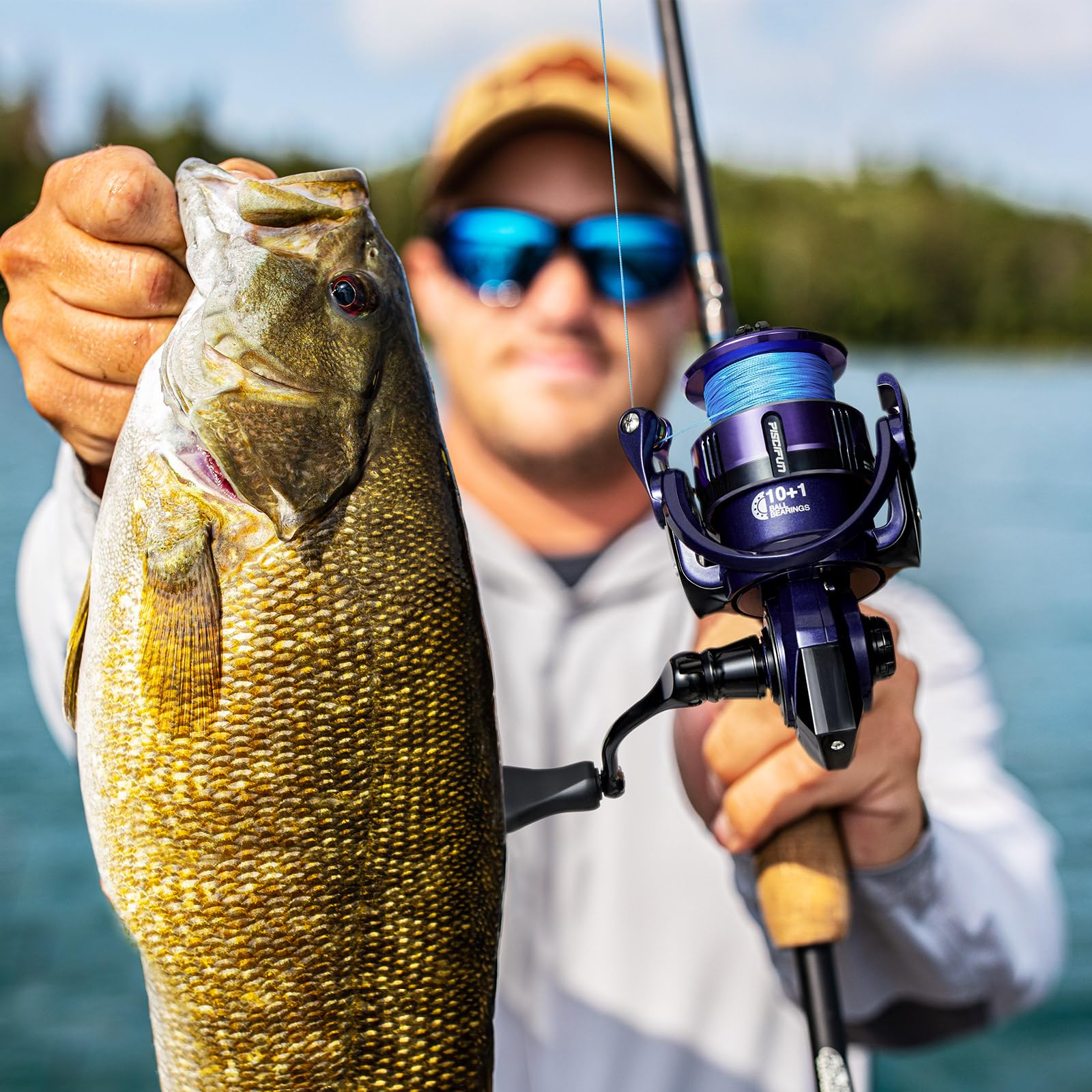 Piscifun Alumix Spinning Reel, Aluminum Spinning Fishing Reel, 26Lbs Max Drag, Light To 6.1Oz, Carbon Rotor, 10+1 Shielded Bb, 5.2:1/6.2:1, Smooth Powerful Freshwater Spinning Reel