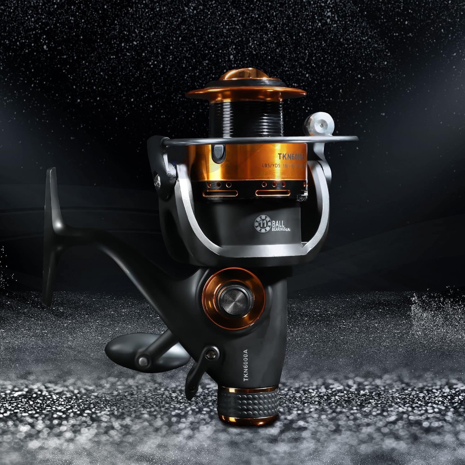 Bntteam Spinning Reel, Front And Rear Brake System Freshwater Spinning Fishing Reels, Graphite Frame, Cnc Aluminum Spool, 5.2:1 Gear Ratio, Left/Right Interchangeable (11Bb, 5000 Series)