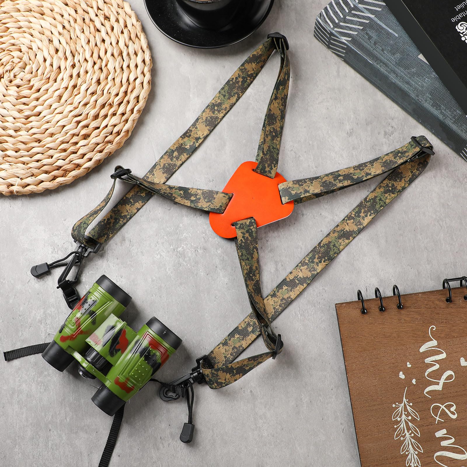 Reallnaive Hunting Binocular Harness - Adjustable X-Shaped Decompression Binocular Chest Strap - Suitable For Hunting, Birding, Hiking, And Rescue Activities