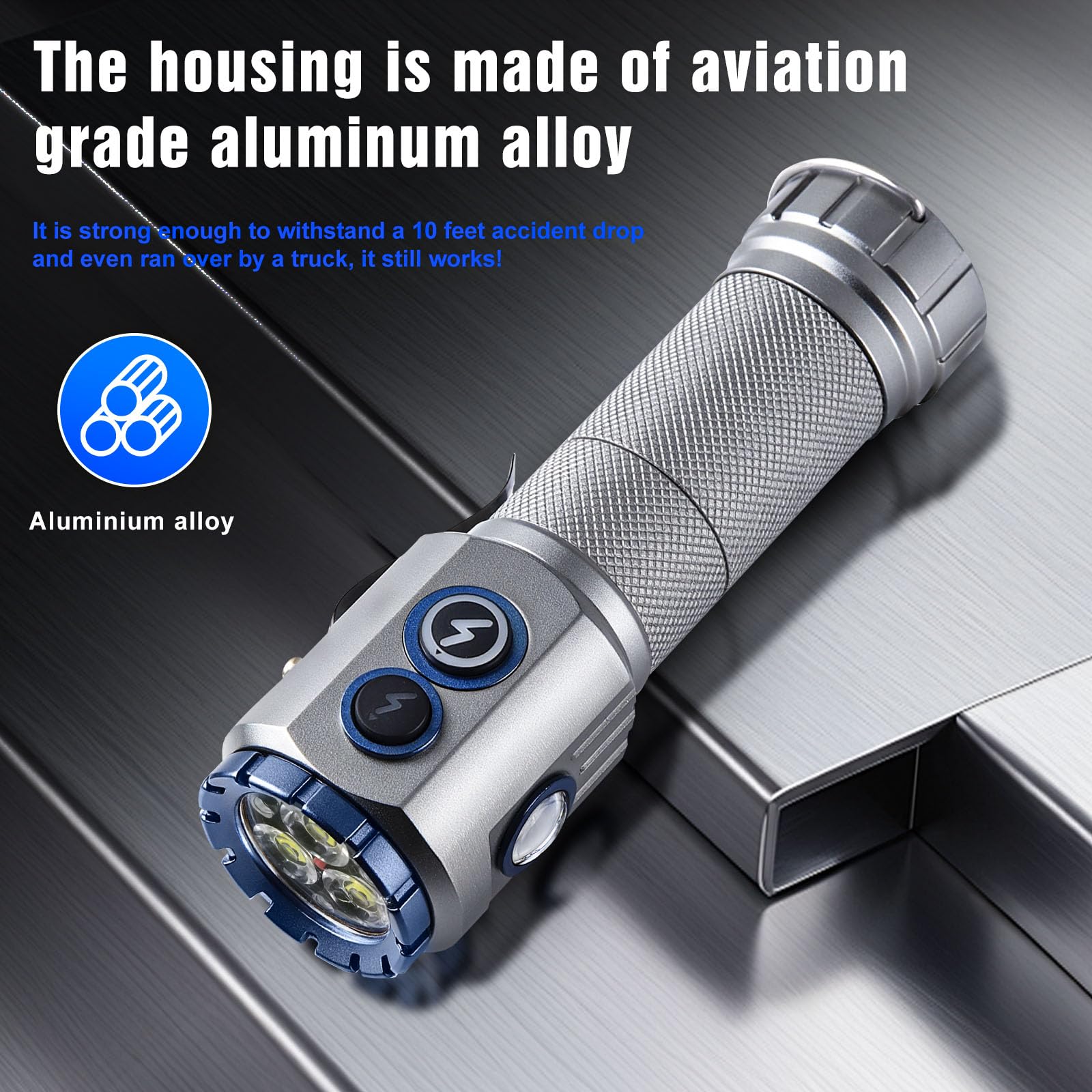 Ciwuzxs Rechargeable Flashlights High Lumens, Super Bright Small Pocket Magnetic Flashlight, 9 Modes Led Utility Flash Light, With Clip, Magnetic Flashlight For Edc, Camping, Hiking, Emergency