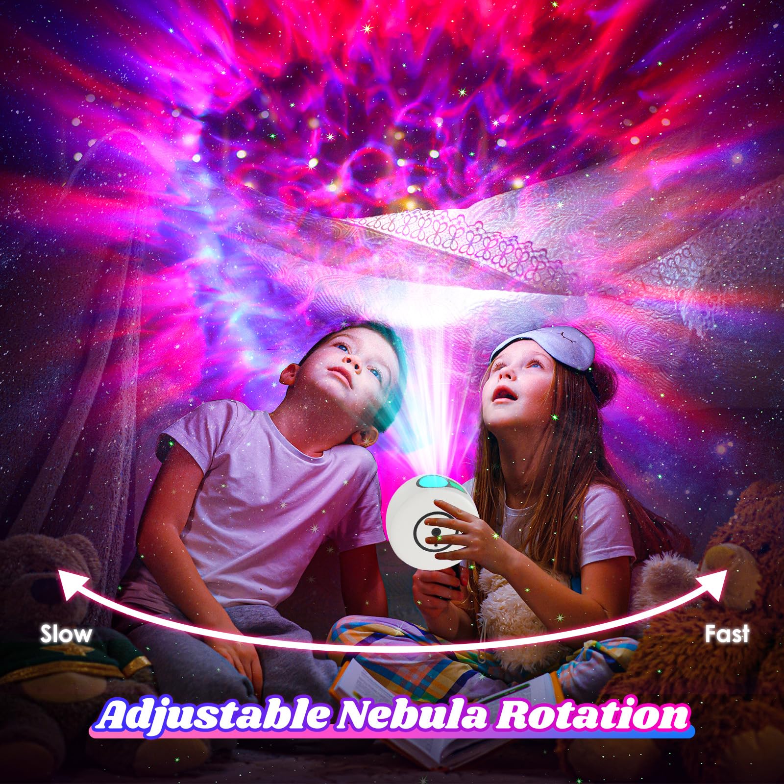 Incamity Star Projector, Galaxy Projector For Bedroom, Night Light For Kids Adults, Bedroom, Home Theater, Living Room Decor