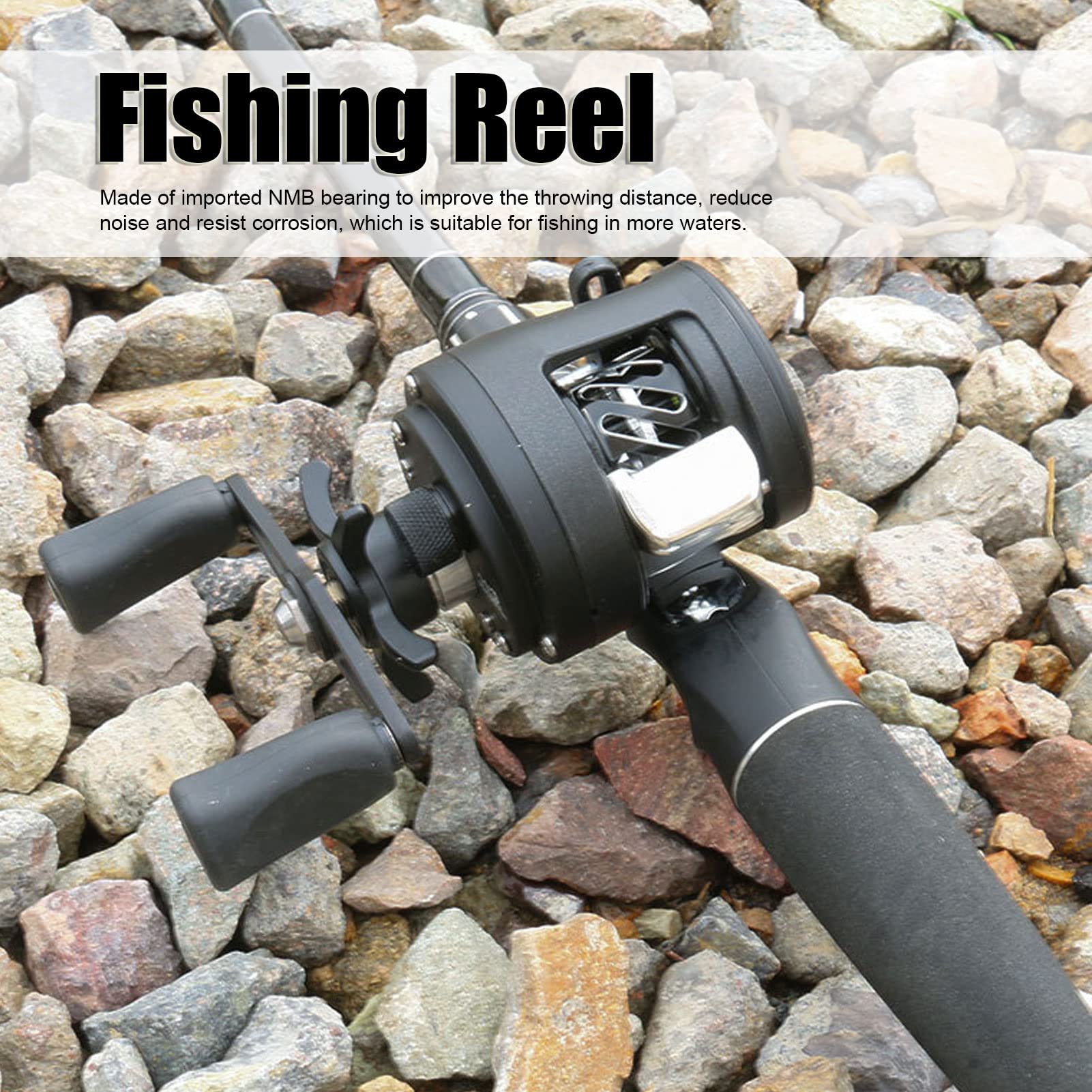 Milltrip Fishing Reel, Water Drop Baitcasting Reel Long Range Lure Fishing Drum Wheel Micro Object Baitcaster Fishing Reel