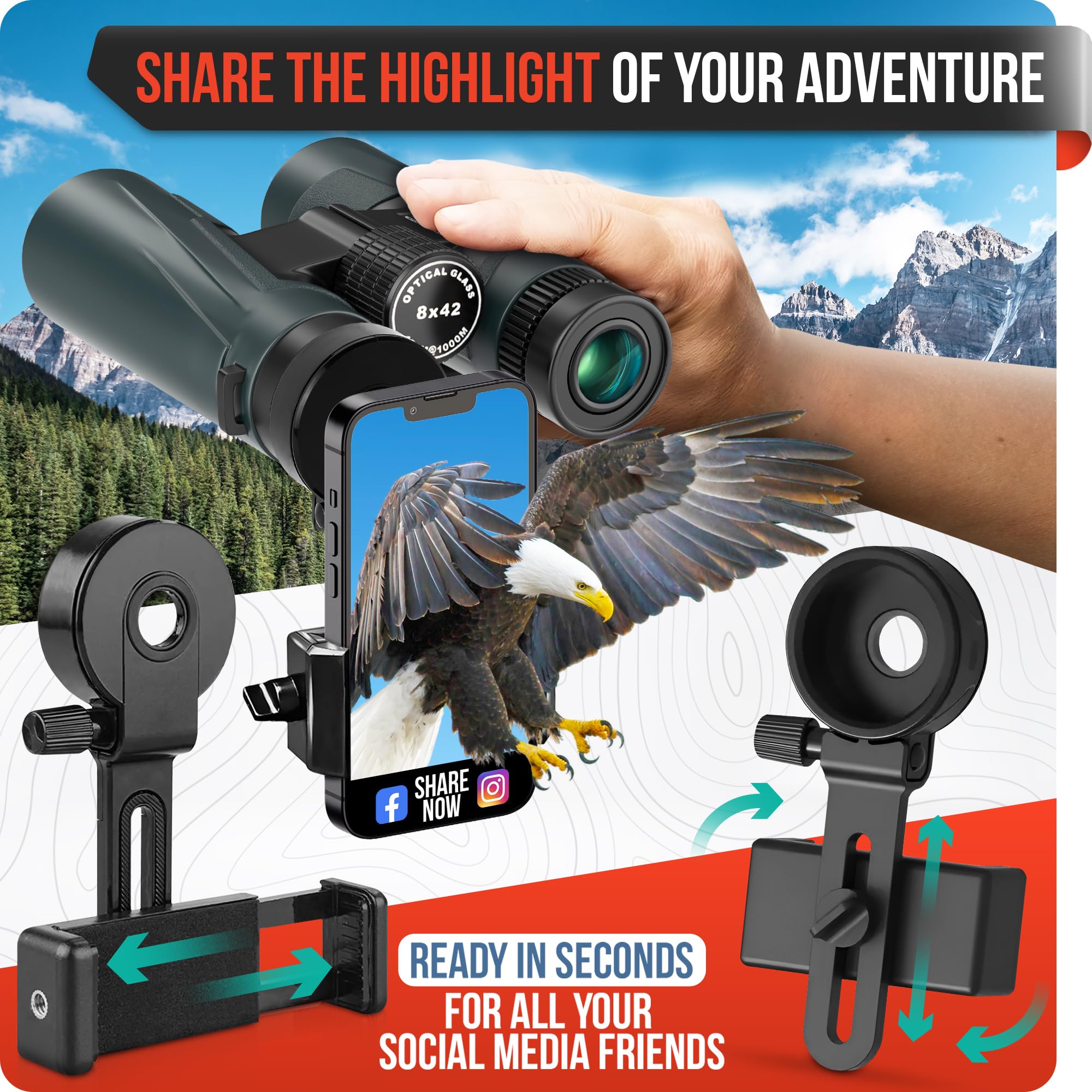 Cronyoptics Binoculars For Bird Watching - 8X42 Binoculars For Adults Birding Kit - Binoculares Profesionales De Largo Alcance