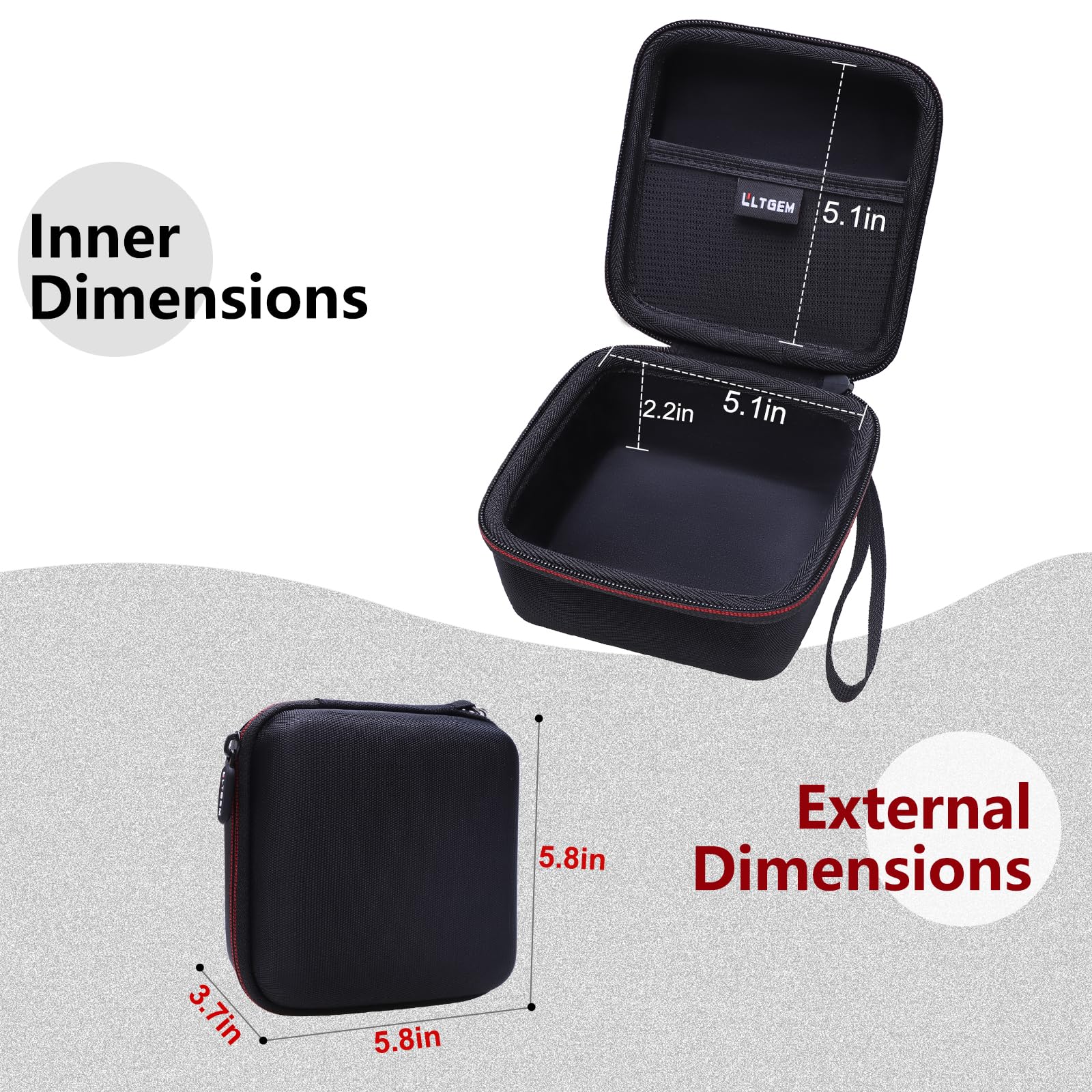 L Ltgem Ltgem Adults & Kids Binoculars Case - Compatible With Occer 12X25 & Aurosports 10X25 Compact Binoculars - High Powered Easy Focus (Case Only)