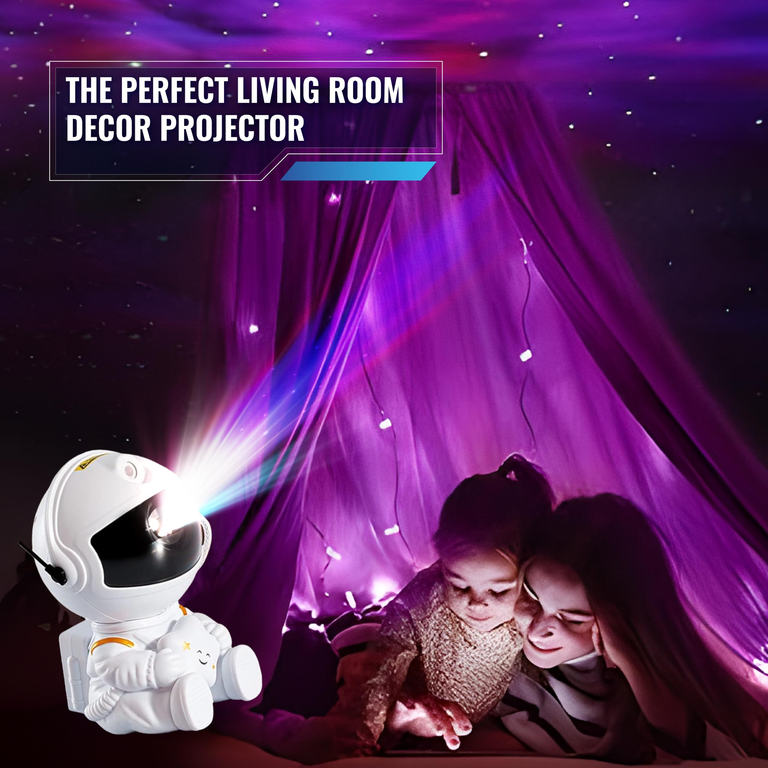 Trendylis Astronaut Galaxy Night Light Projector - 2Nd Generation Space Buddy Projector Star Nebula Ceiling Led Lamp With Timer And Remote -  For Kids, Adults, Birthdays And Valentine'S Day