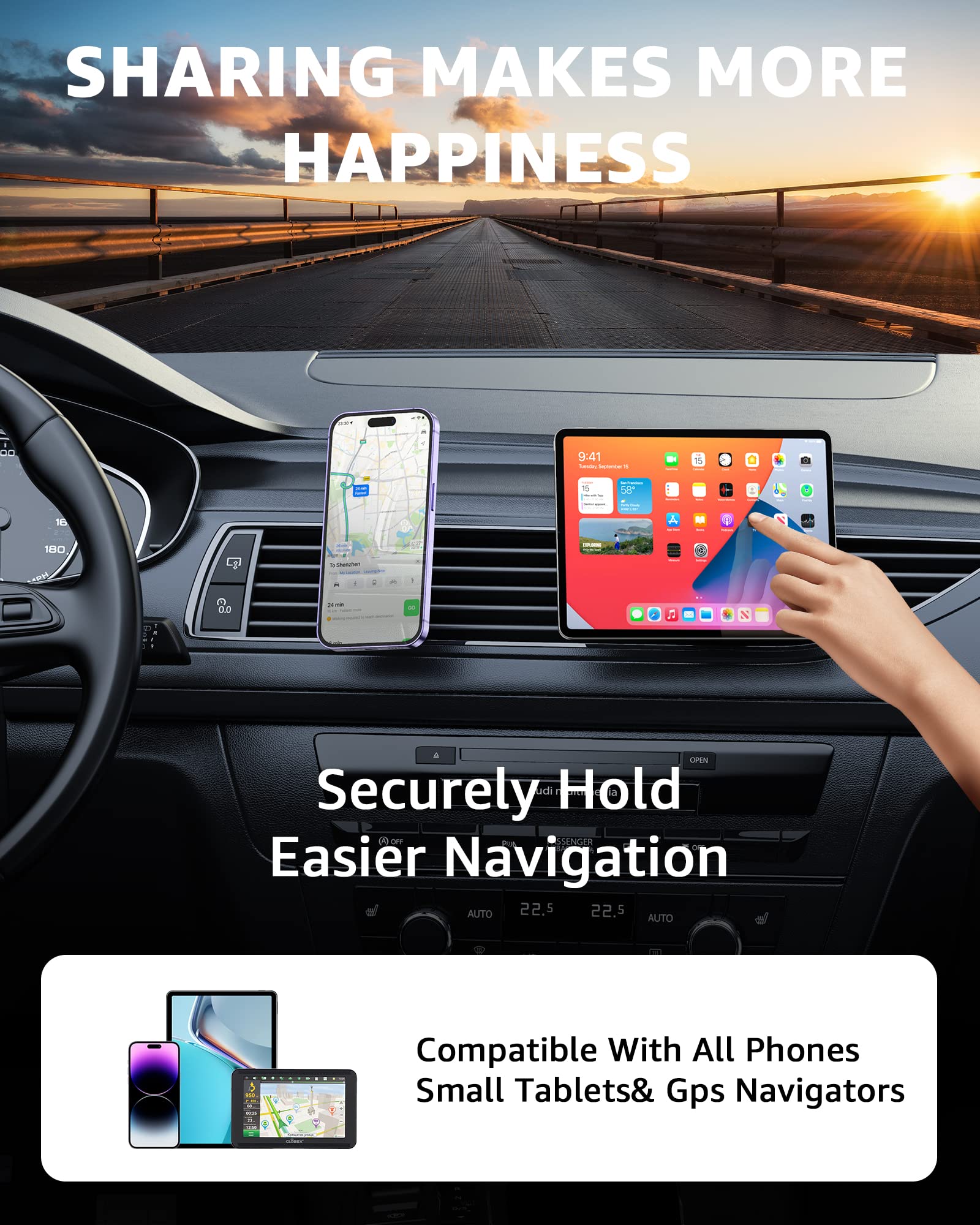 Oribox Magnetic Phone Holder For Car [Strongest Magnet Power] Magnetic Phone Mount 360° Adjustable Air Vent Magsafe Car Mount Fit For Iphone 14 13 12 Pro Max Plus Mini Magsafe Case All Phones, Black