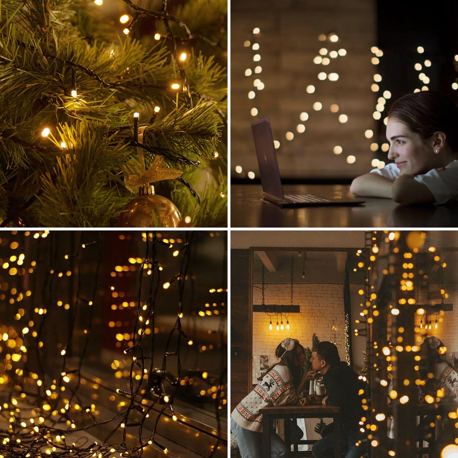Dailyart 200 Led Solar String Lights Outdoor, 82Ft Warm White Solar String Lights, 8 Lighting Mode Solar Fairy Lights For Outside, Waterproof Solar String Lights For Outside,Garden,Courtyards,Trees, Patio