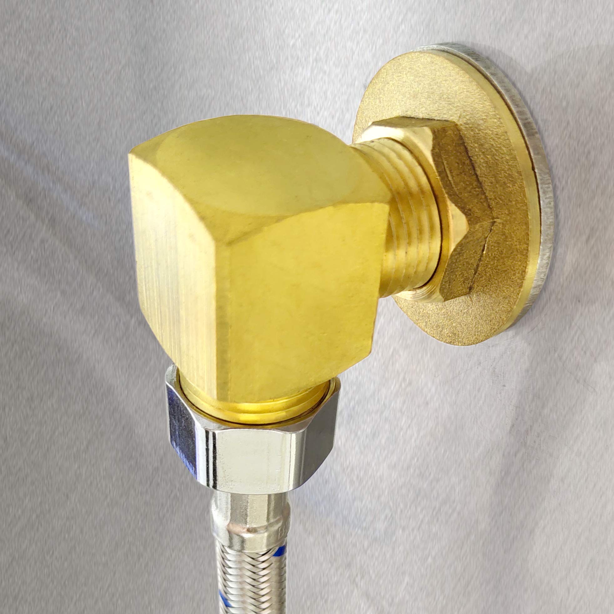 Jzbrain Installation Kit For Wall Mount Faucet Backsplash Mounted 90 Degree Elbow Adapter Set For Faucets Mounting Stainless Steel Commercial Kitchen Prep & Utility Sink