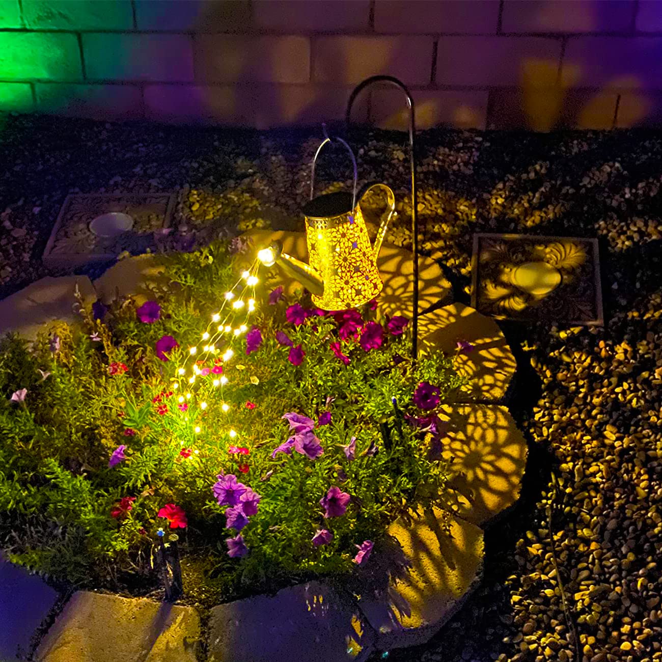 Vookry Solar Watering Can Lights, 2 Pack Large Hanging Solar Lights Outdoor Waterproof Garden Decor Outside For Patio Yard Porch Lawn Landscape Gardening  For Mom Women Grandma Birthday