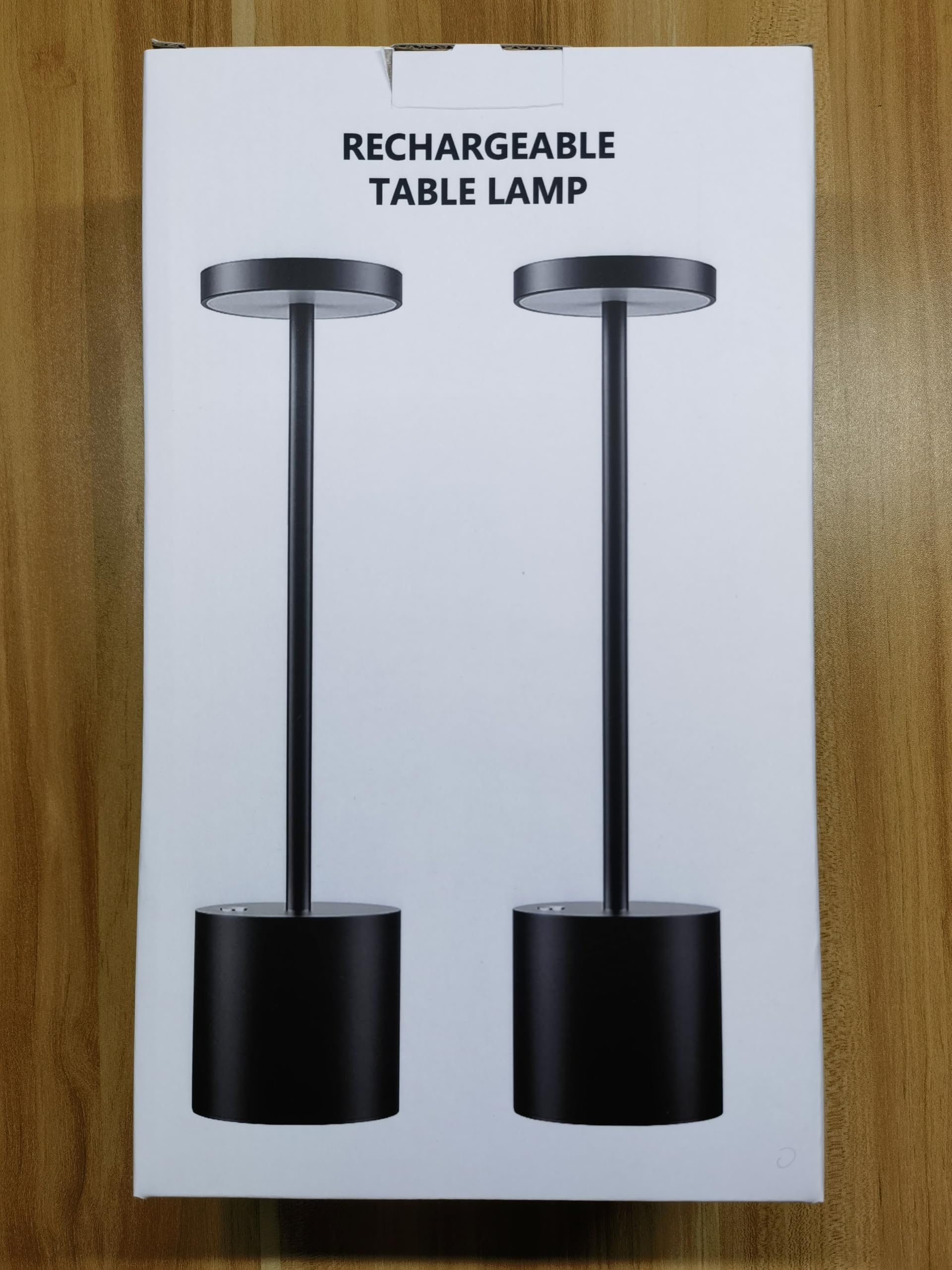 Hapfish Cordless Led Table Lamp Set Of 2, 5000Mah Rechargeable Battery Operated Desk Lamps,Dimmable Table Light For Outdoor/Indoor/Restaurant/Dining/Office(Gold)
