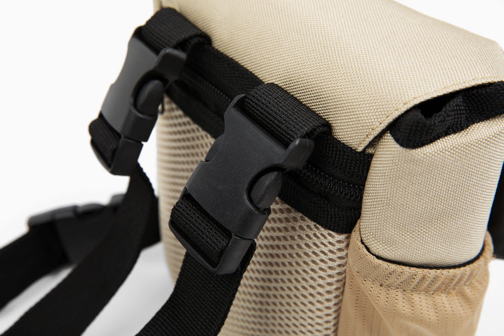 Proven Wild Bino Harness Binocular Harness Chest Pack Made Of Waterproof 900D Nylon  Binocular Harness For Hunting Case With Adjustable Shoulder Straps, 2 Mesh Pockets, And Zipper Back Pocket