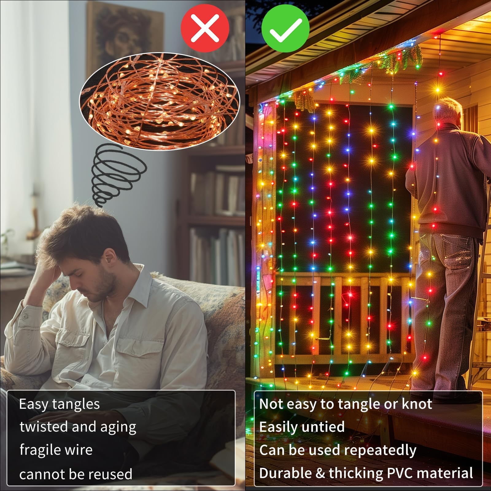 Qlirjad Curtain Lights Battery Operated 10X10Ft 300Led Waterproof Waterfall Light With 8 Modes Remote Dimmable Timer Memory Twinkle Fairy String Lights For Outdoor Indoor Gazebo Wedding Pergola Patio Bedroom